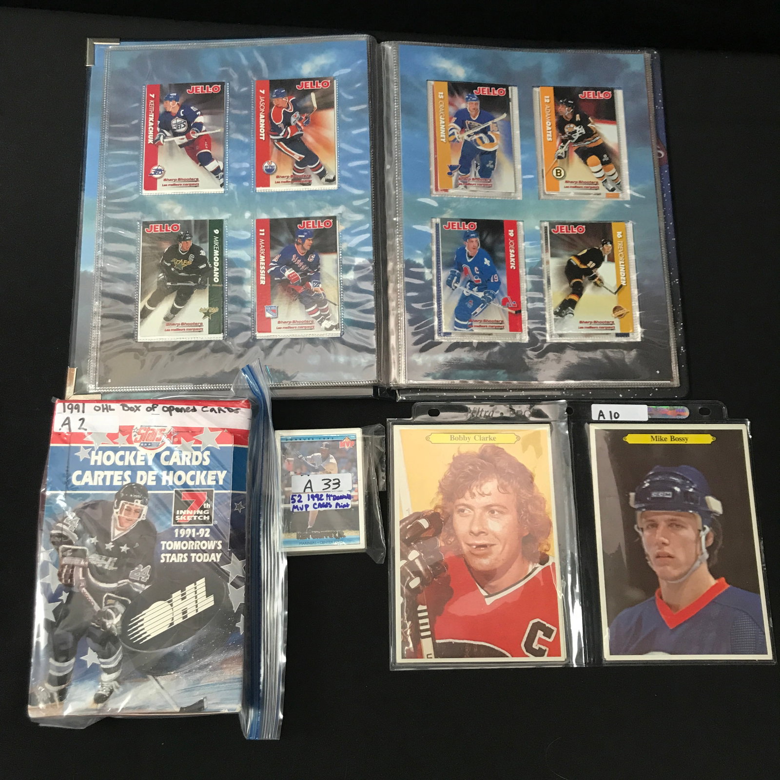 LOT OF HOCKEY MEMORABILIA INCLUDING TRADING CARDS: Prices are in Canadian dollars