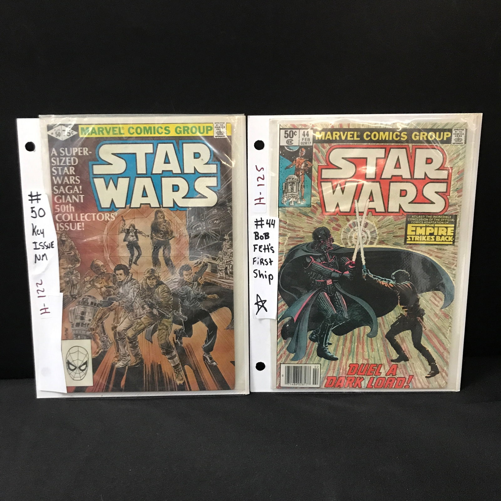 LOT OF 2 STAR WARS COMICS #44 & #50 - MARVEL COMICS: Prices are in Canadian dollars