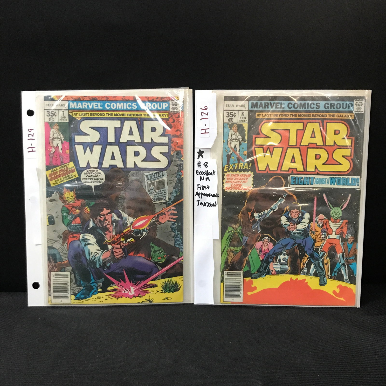 LOT OF 2 STAR WARS COMICS #7 - 8 - MARVEL COMICS: Prices are in Canadian dollars