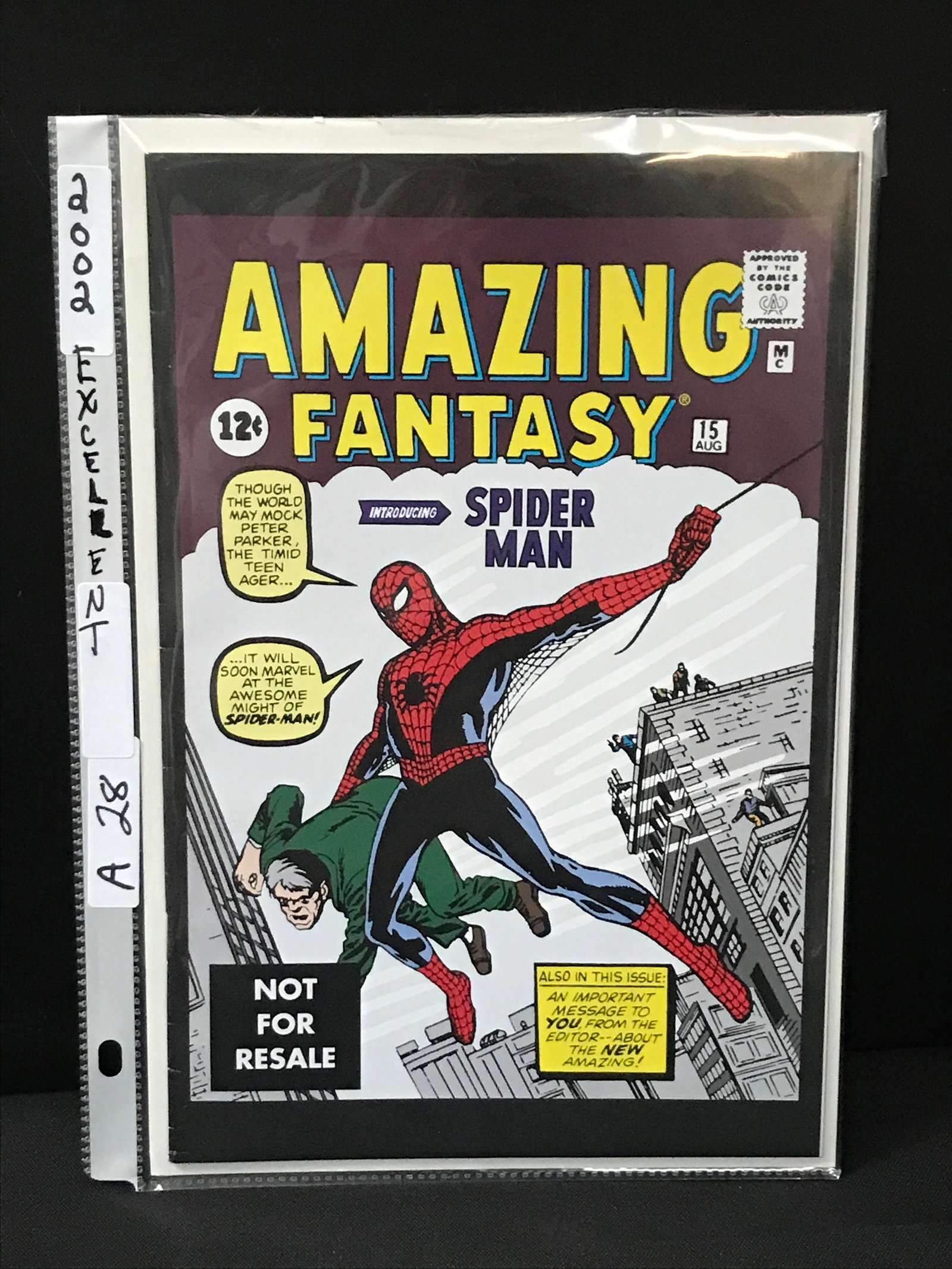 2002 AMAZING FANTASY #15 - MARVEL COMICS (1 of 1)