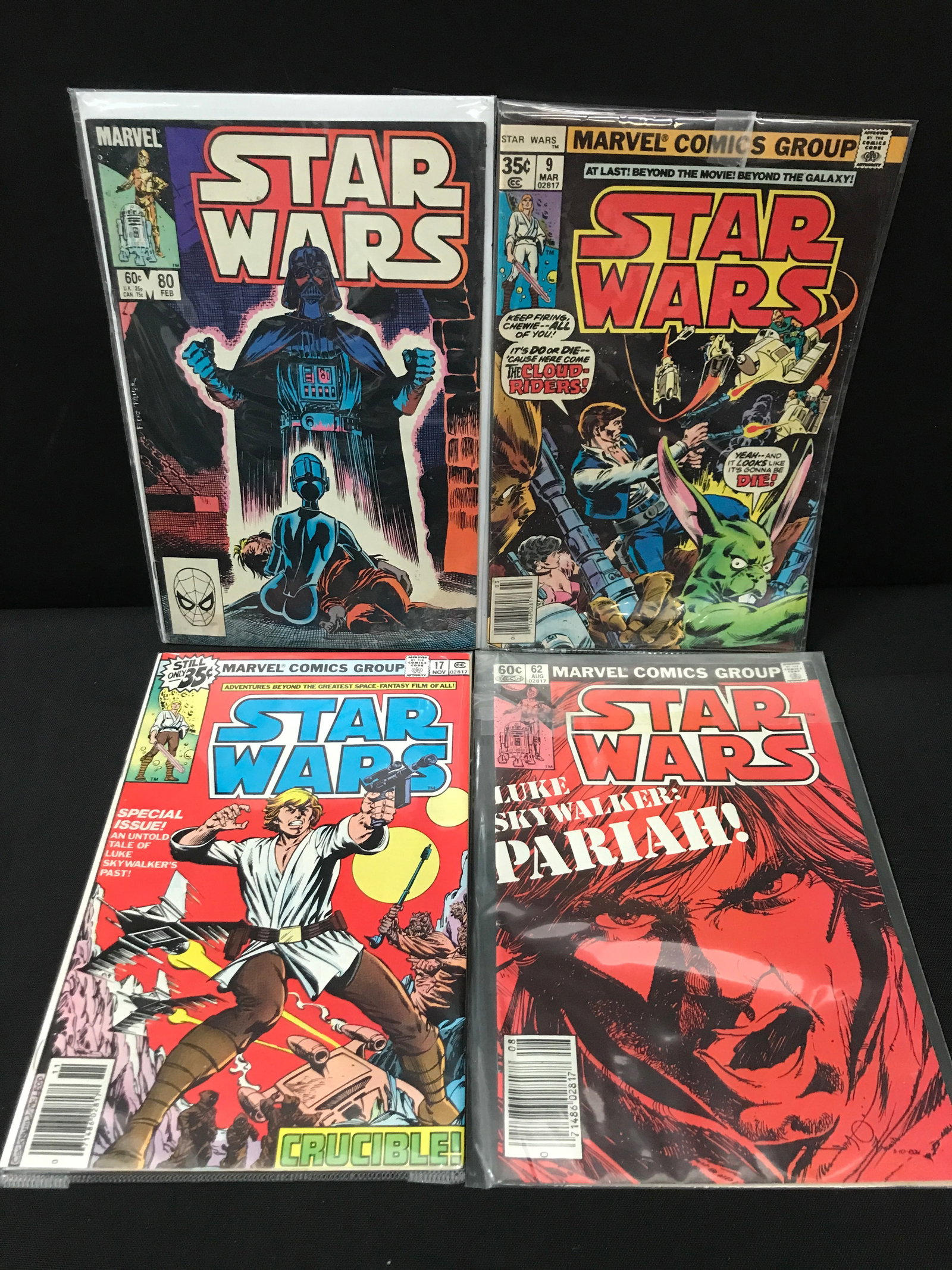 LOT OF 4 STAR WARS COMICS - MARVEL COMICS: Prices are in Canadian dollars