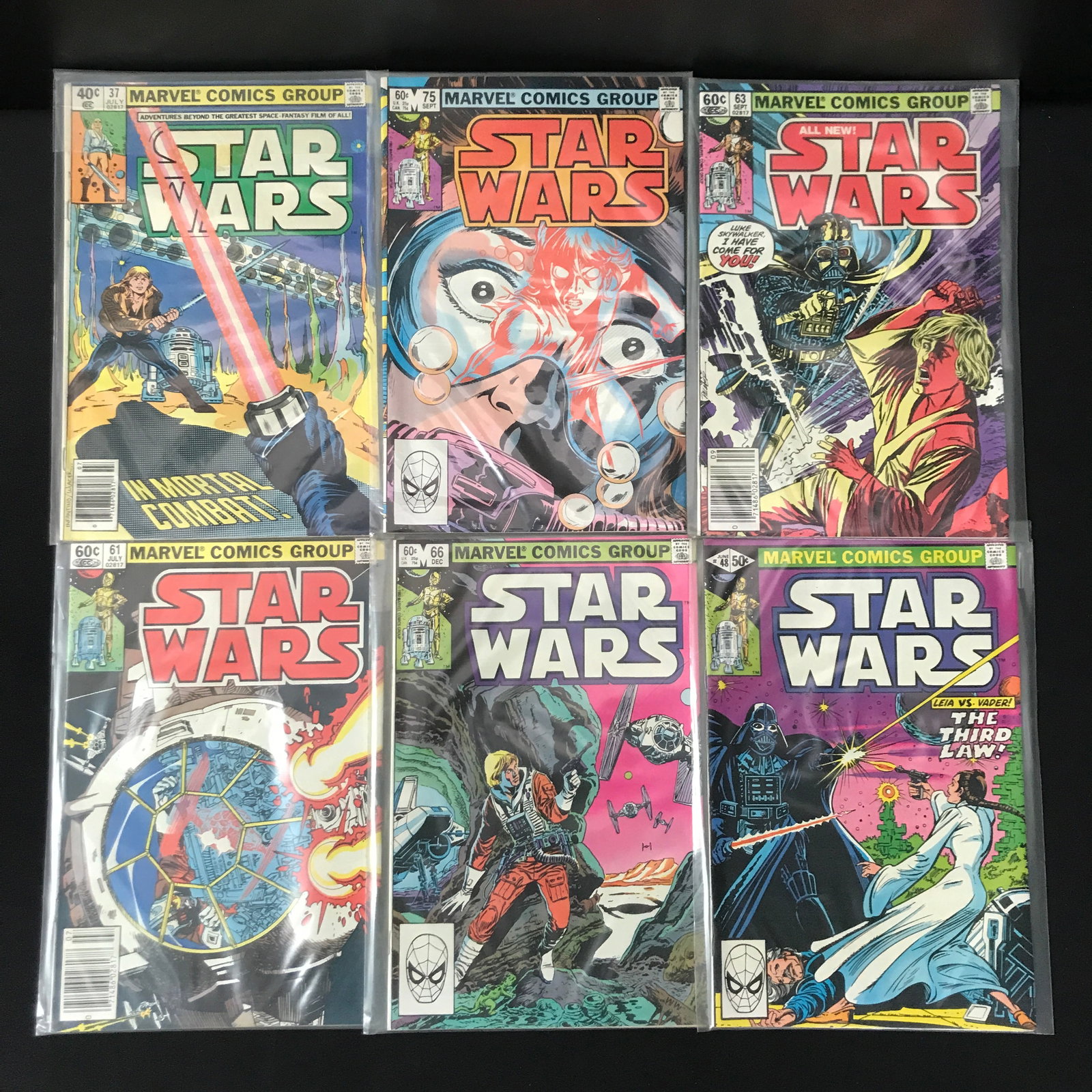 LOT OF 6 STAR WARS COMICS - MARVEL COMICS: Prices are in Canadian dollars