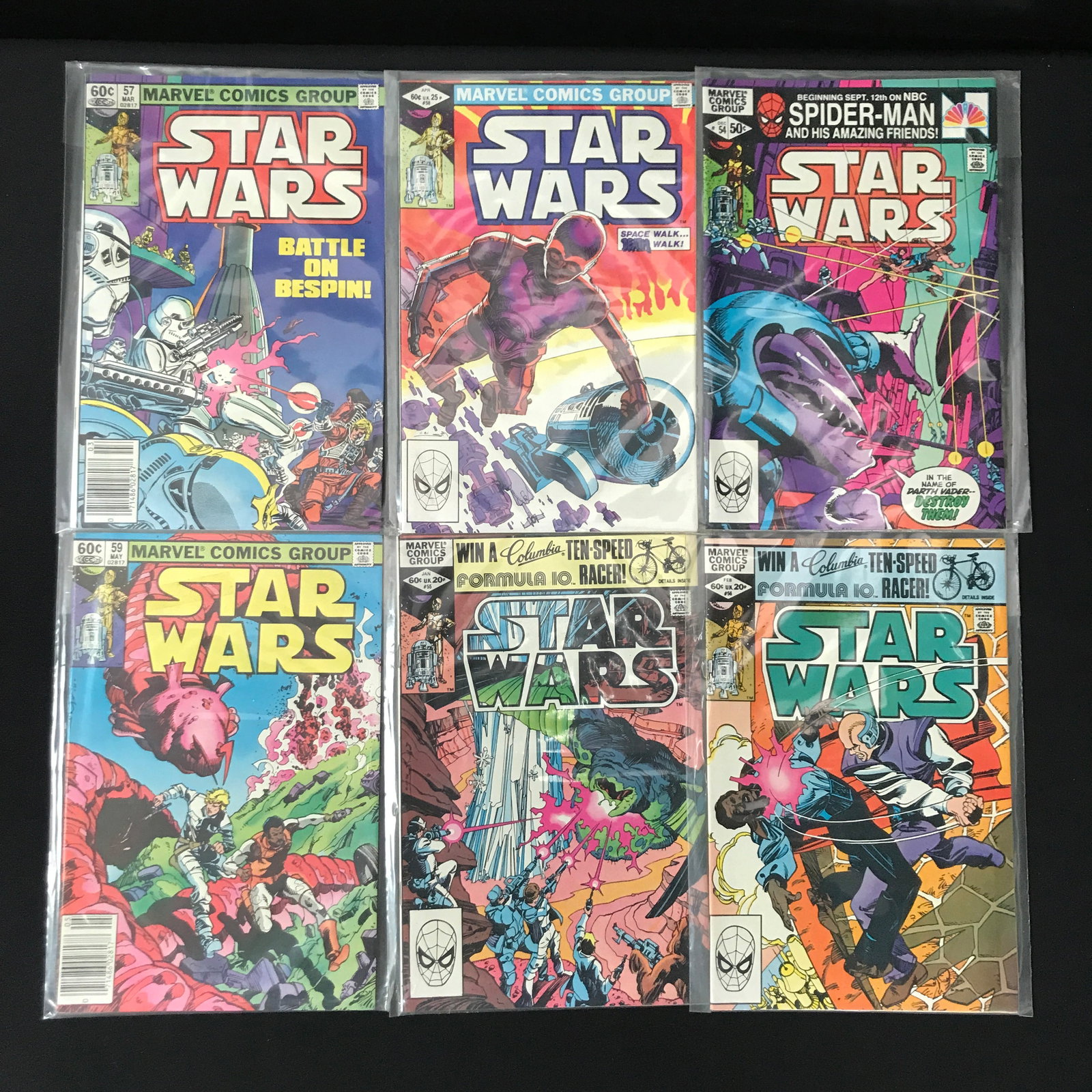 LOT OF 6 STAR WARS COMICS - MARVEL COMICS: Prices are in Canadian dollars