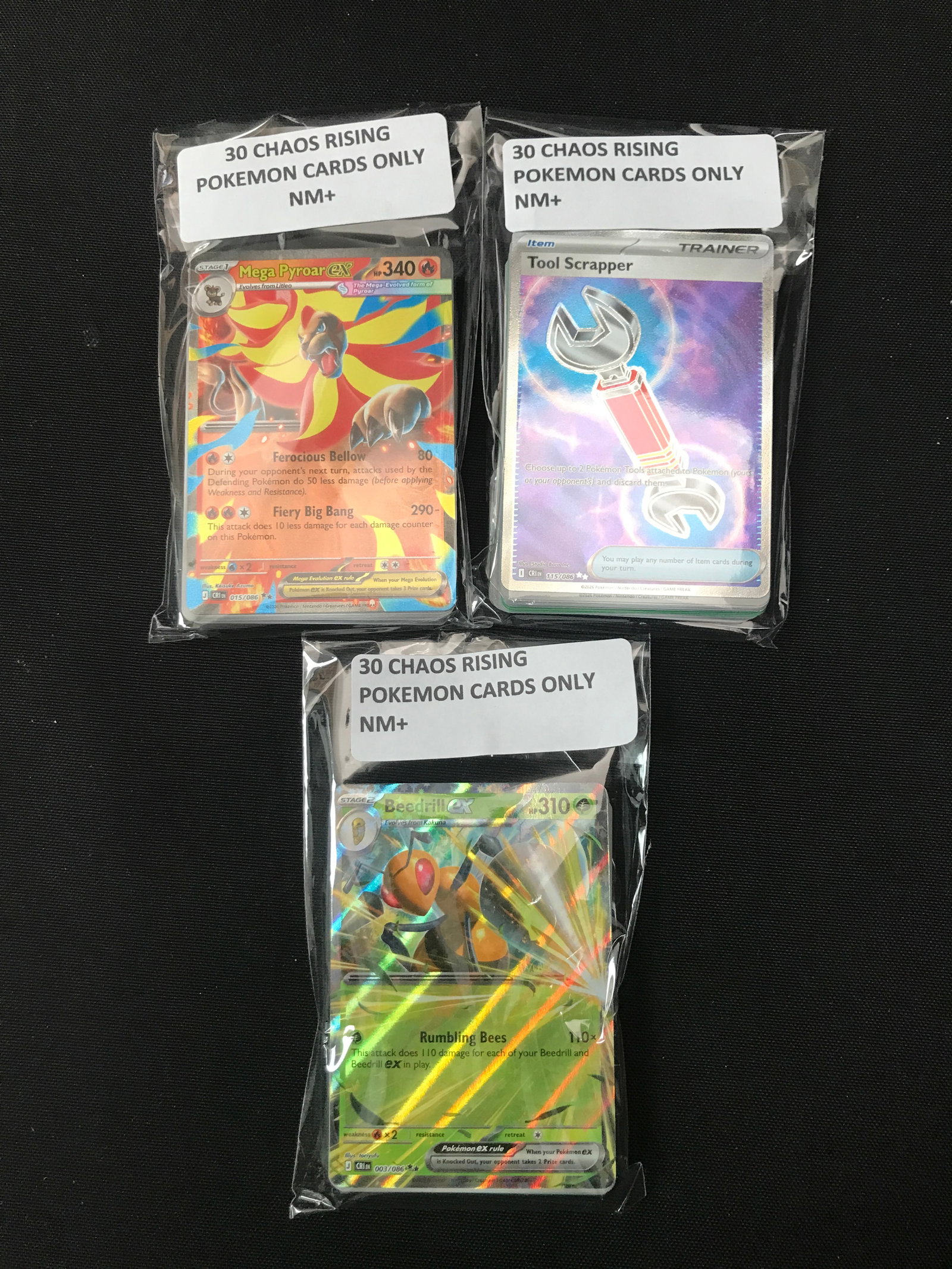 LOT OF 90 POKEMON TCG CHAOS RISING TRADING CARDS: Prices are in Canadian dollars