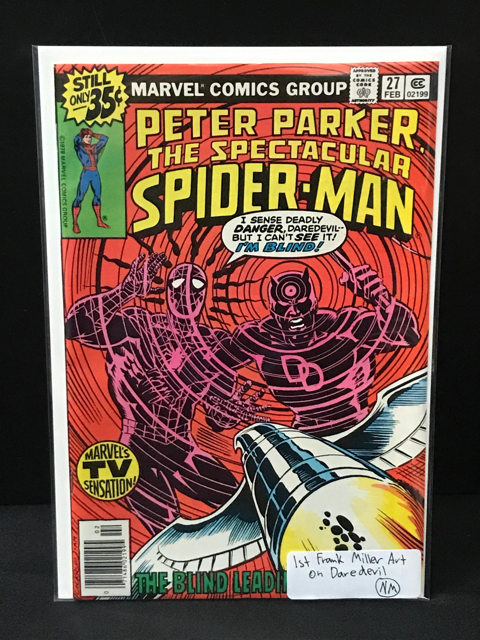 PETER PARKER THE SPECTACULAR SPIDERMAN #27 1ST FRANK MILLER ART ON DAREDEVIL - MARVEL COMICS (1 of 1)