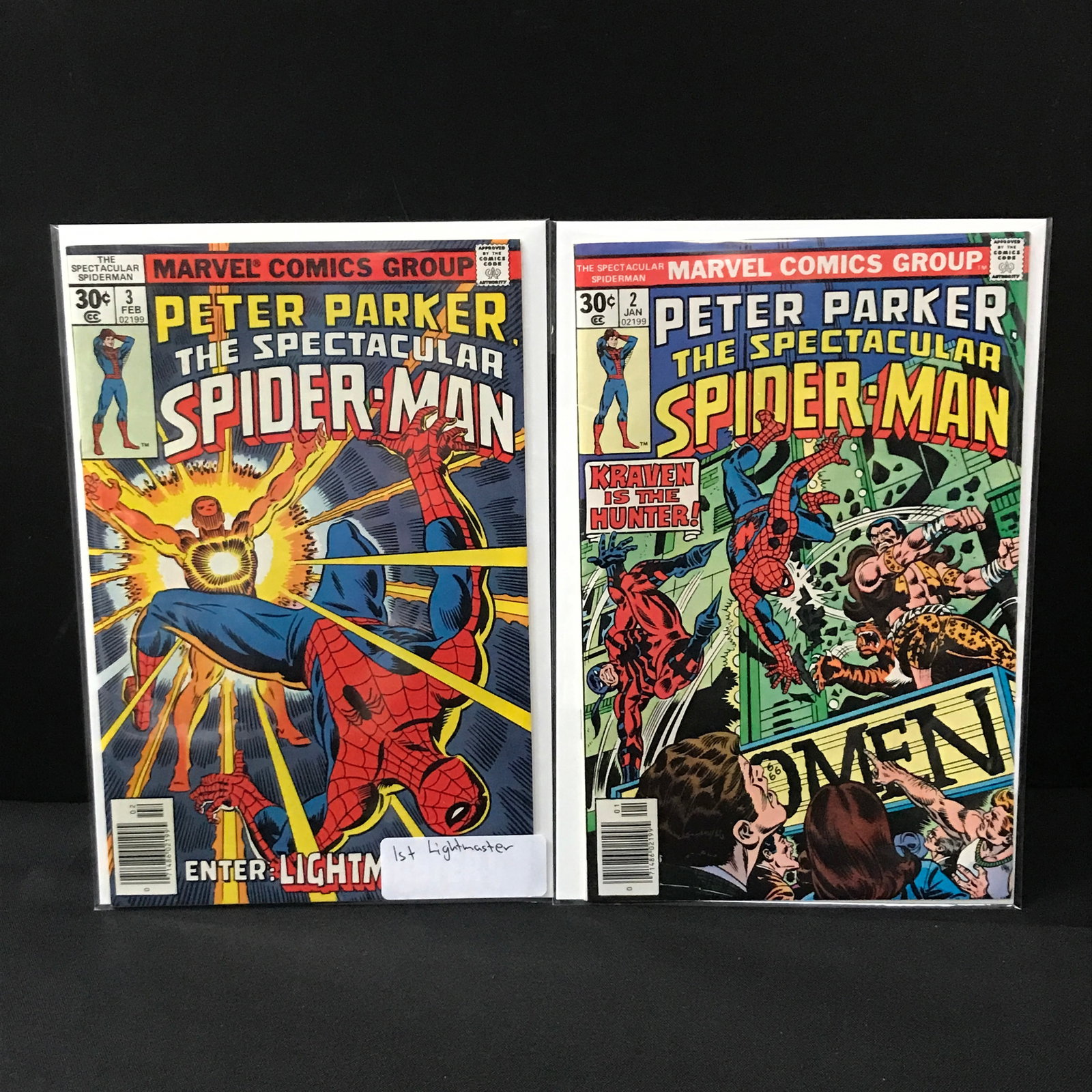 LOT OF 2 PETER PARKER THE SPECTACULAR SPIDERMAN #2 - 3 - MARVEL COMICS: Prices are in Canadian dollars