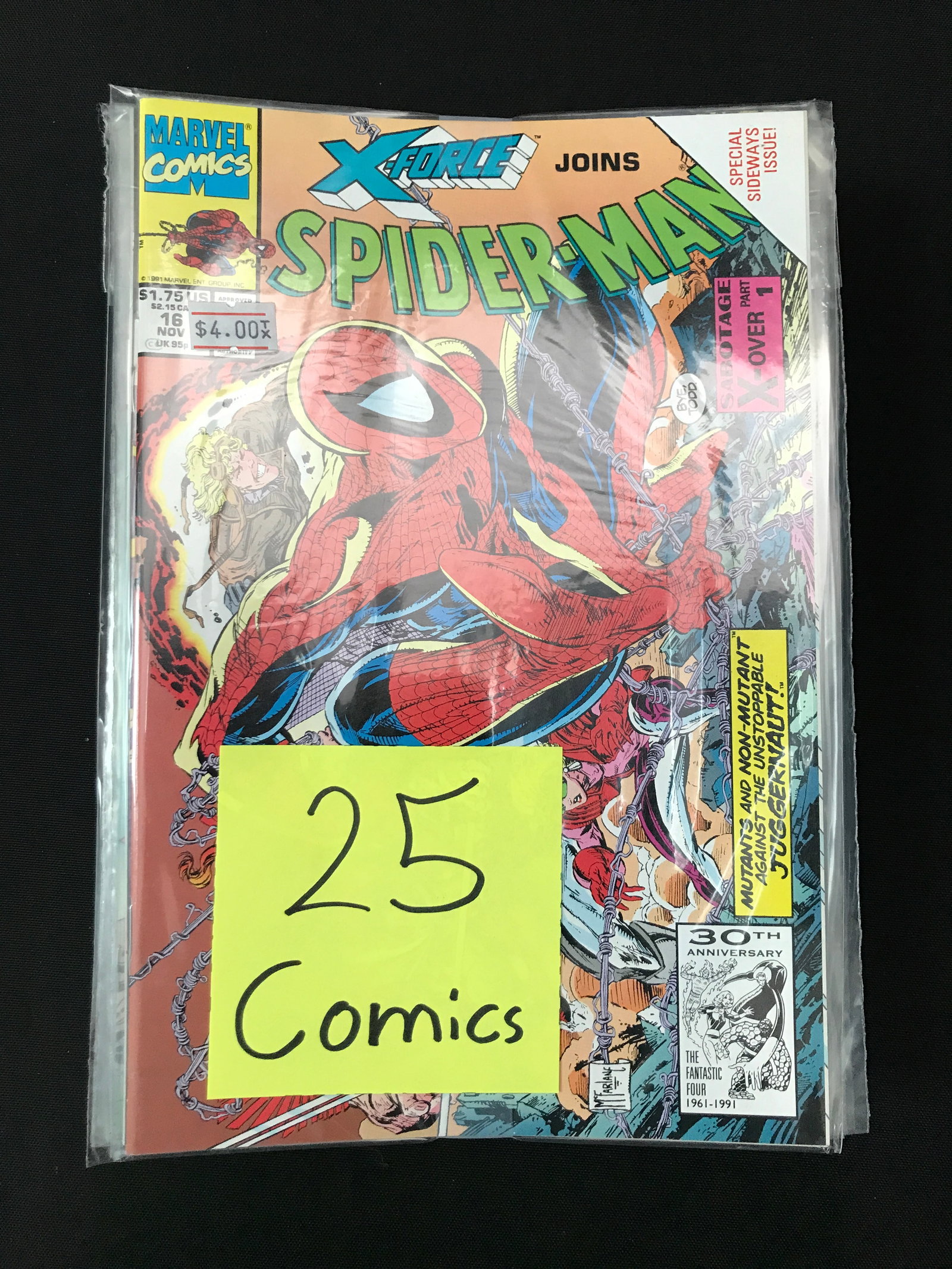 LOT OF 25 COMICS: Prices are in Canadian dollars