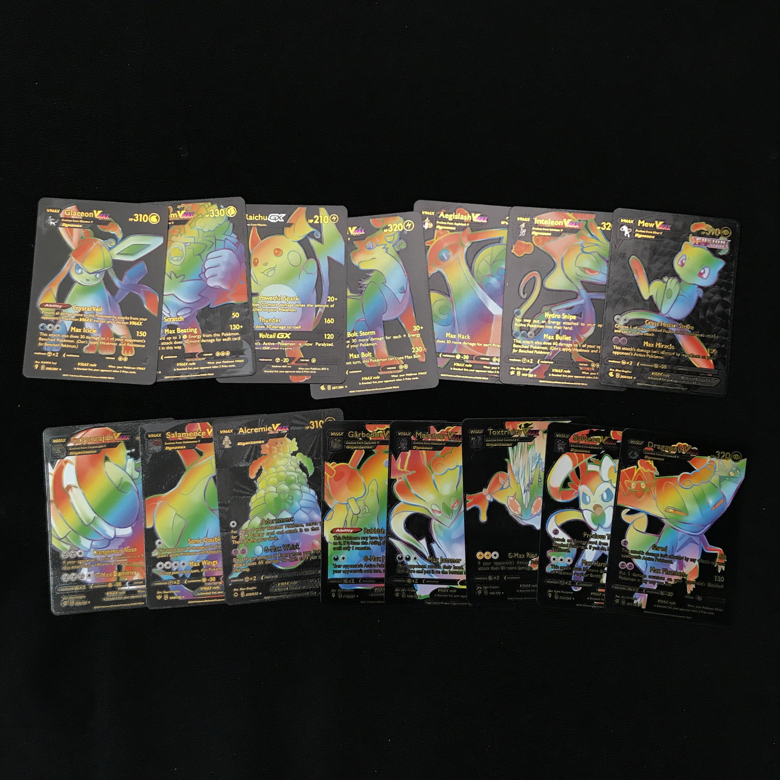 LOT OF 15 POKEMON TCG RAINBOW TRADING CARDS: Prices are in Canadian dollars