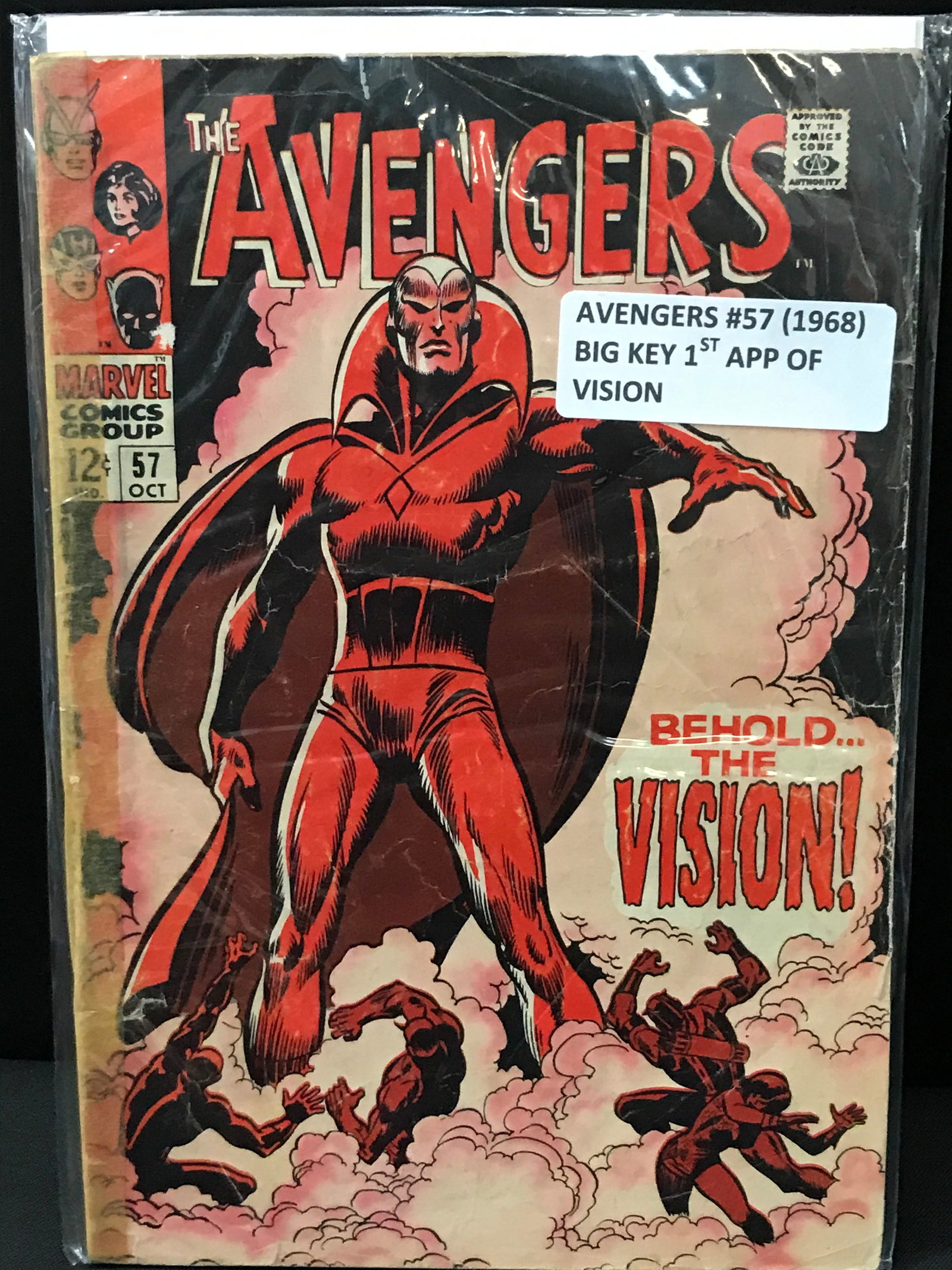 THE AVENGERS #57 (1968) 1ST APP VISION - MARVEL COMICS (1 of 1)