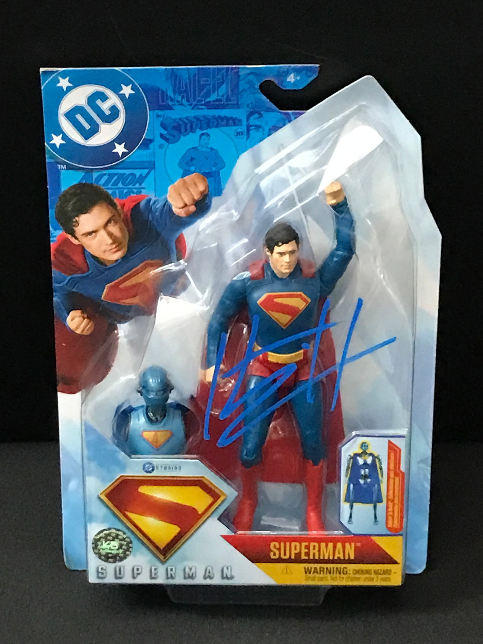 HENRY CAVILL SIGNED SUPERMAN ACTION FIGURE - KB COA (1 of 1)
