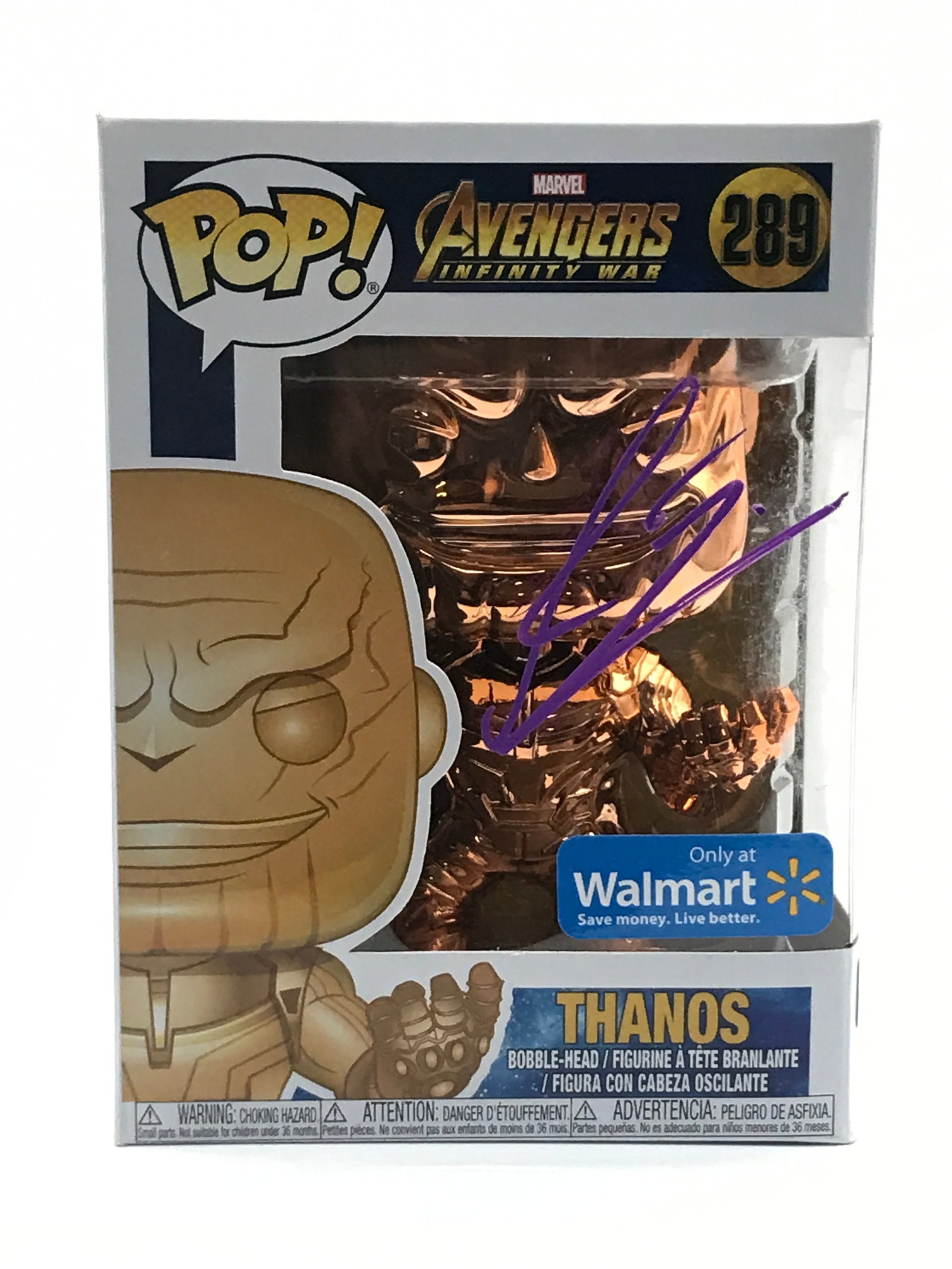 JOSH BROLIN SIGNED THANOS FUNKO POP - HOLLYWOOD COA (1 of 2)