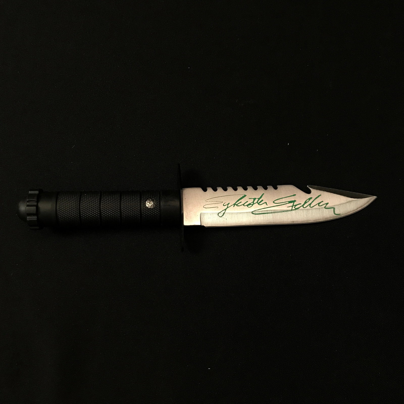 SYLVESTER STALLONE SIGNED KNIFE - KB COA (1 of 2)