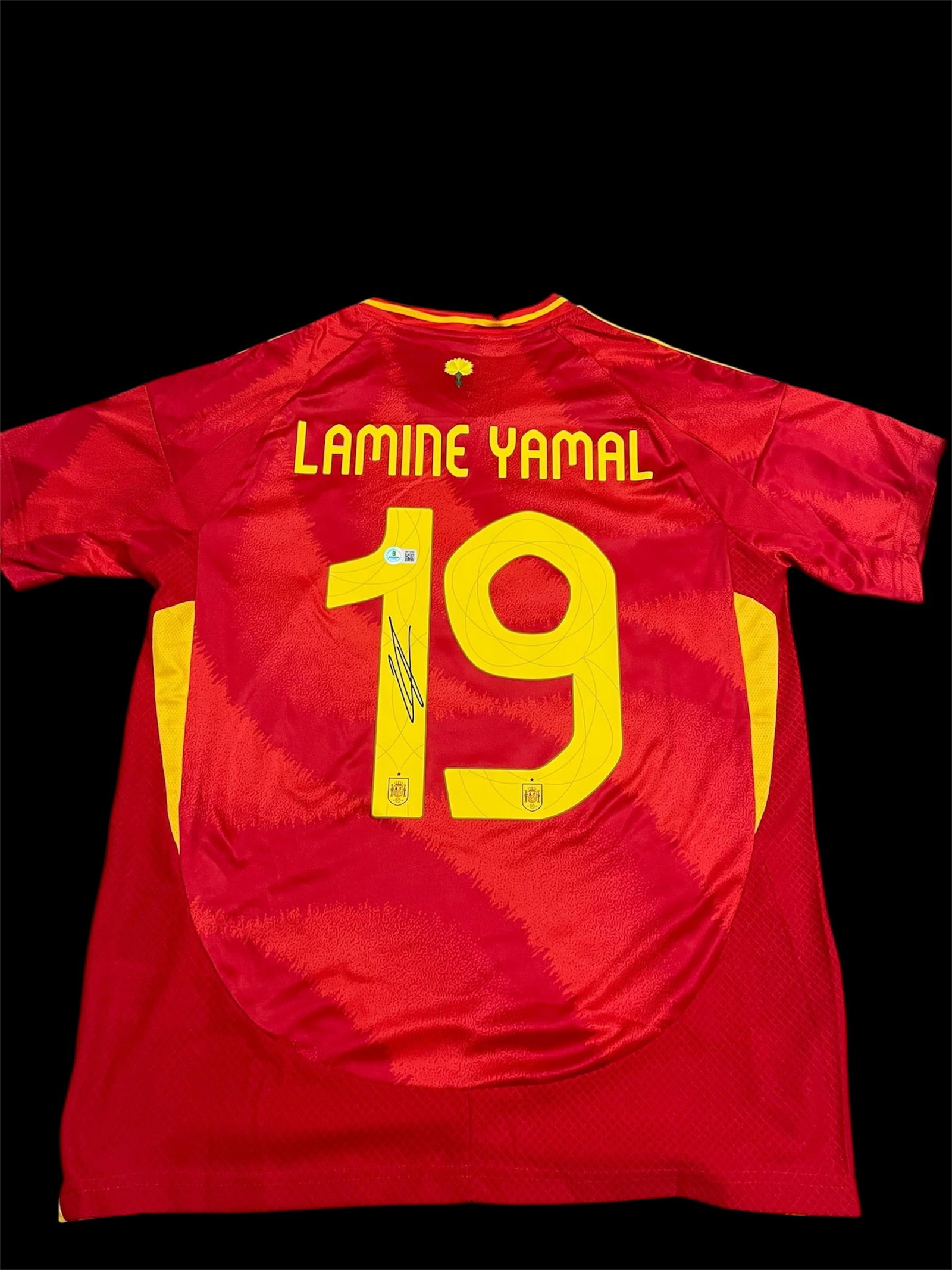 LAMINE YAMAL SIGNED SPAIN SOCCER JERSEY - BECKETT COA: Prices are in Canadian dollars