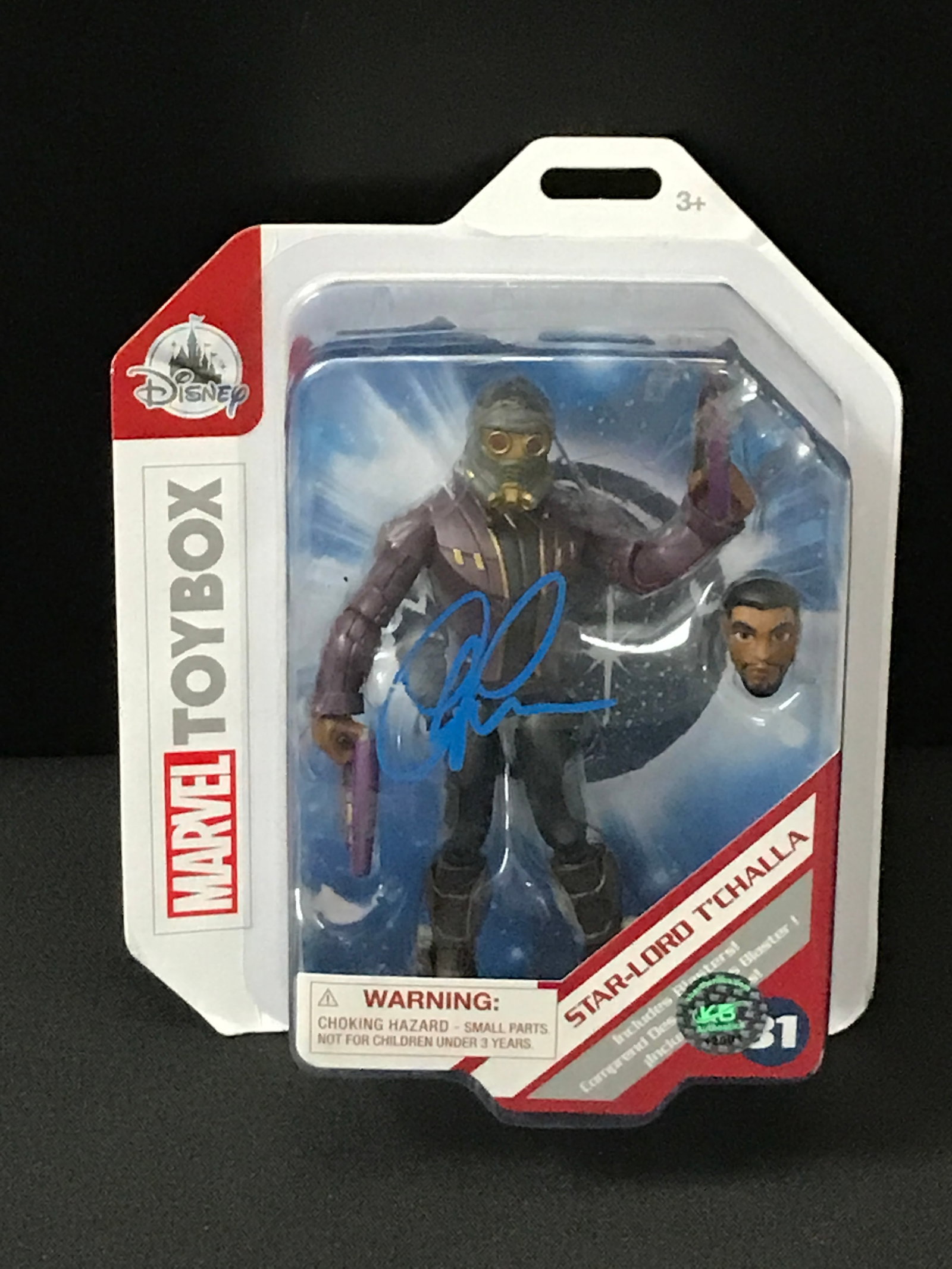 CHRIS PRATT SIGNED STAR LORD ACTION FIGURE - KB COA (1 of 1)