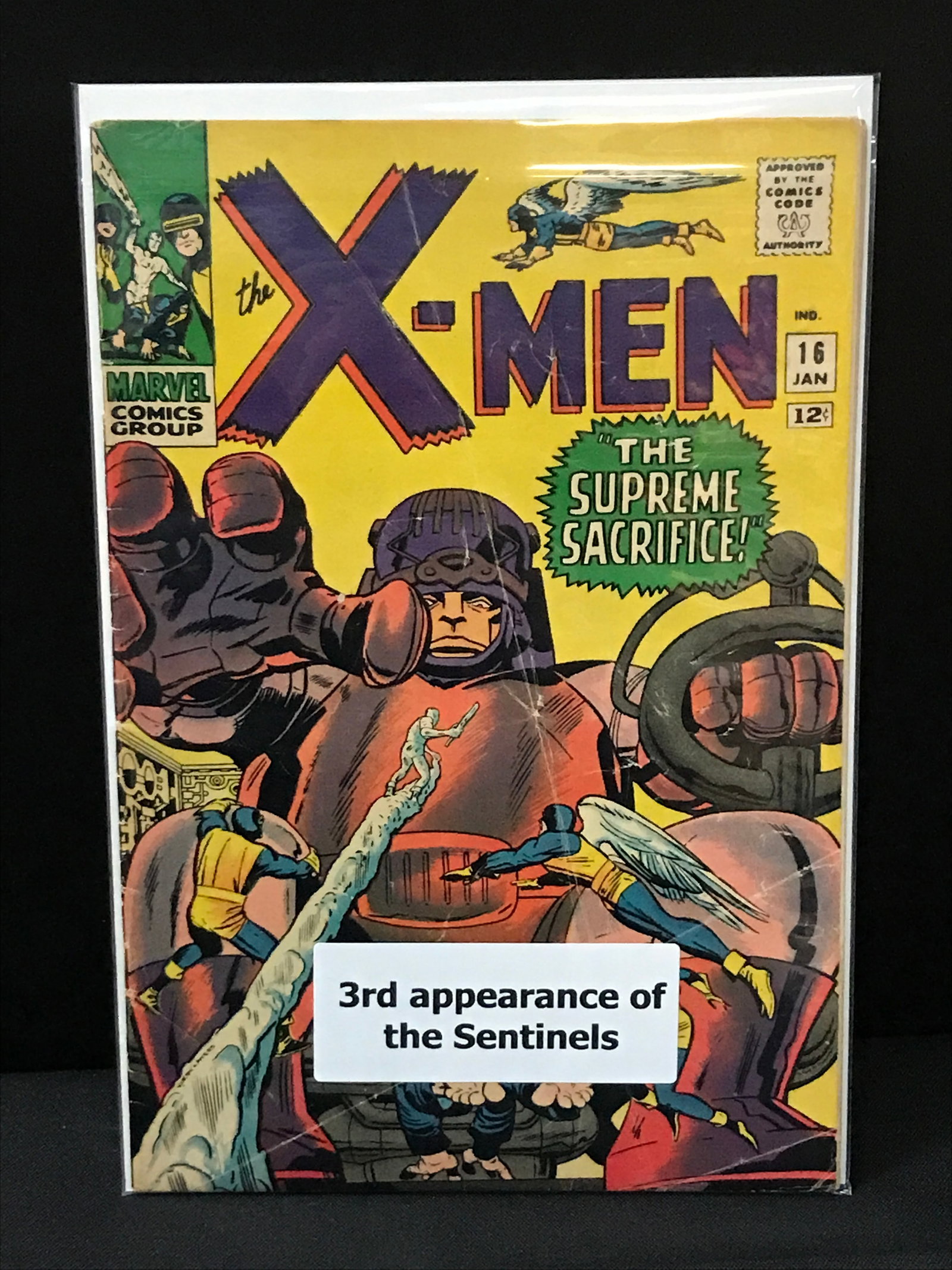 THE X-MEN #16 3RD APP THE SENTINTELS - MARVEL COMICS (1 of 1)