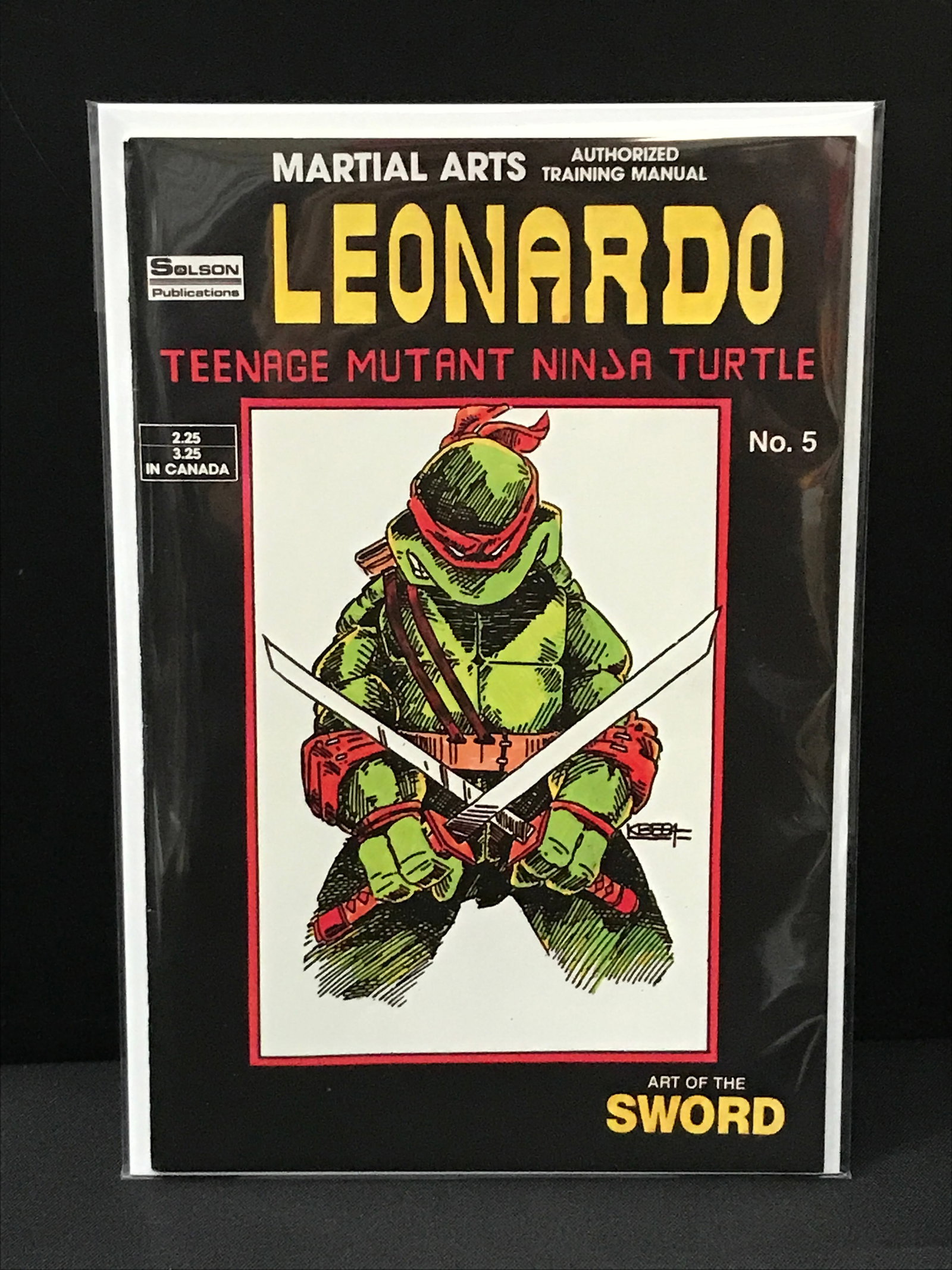 TEENAGE MUTANT NINJA TURTLES LEONARDO #5 - SOLSON PUBLICATIONS: Prices are in Canadian dollars