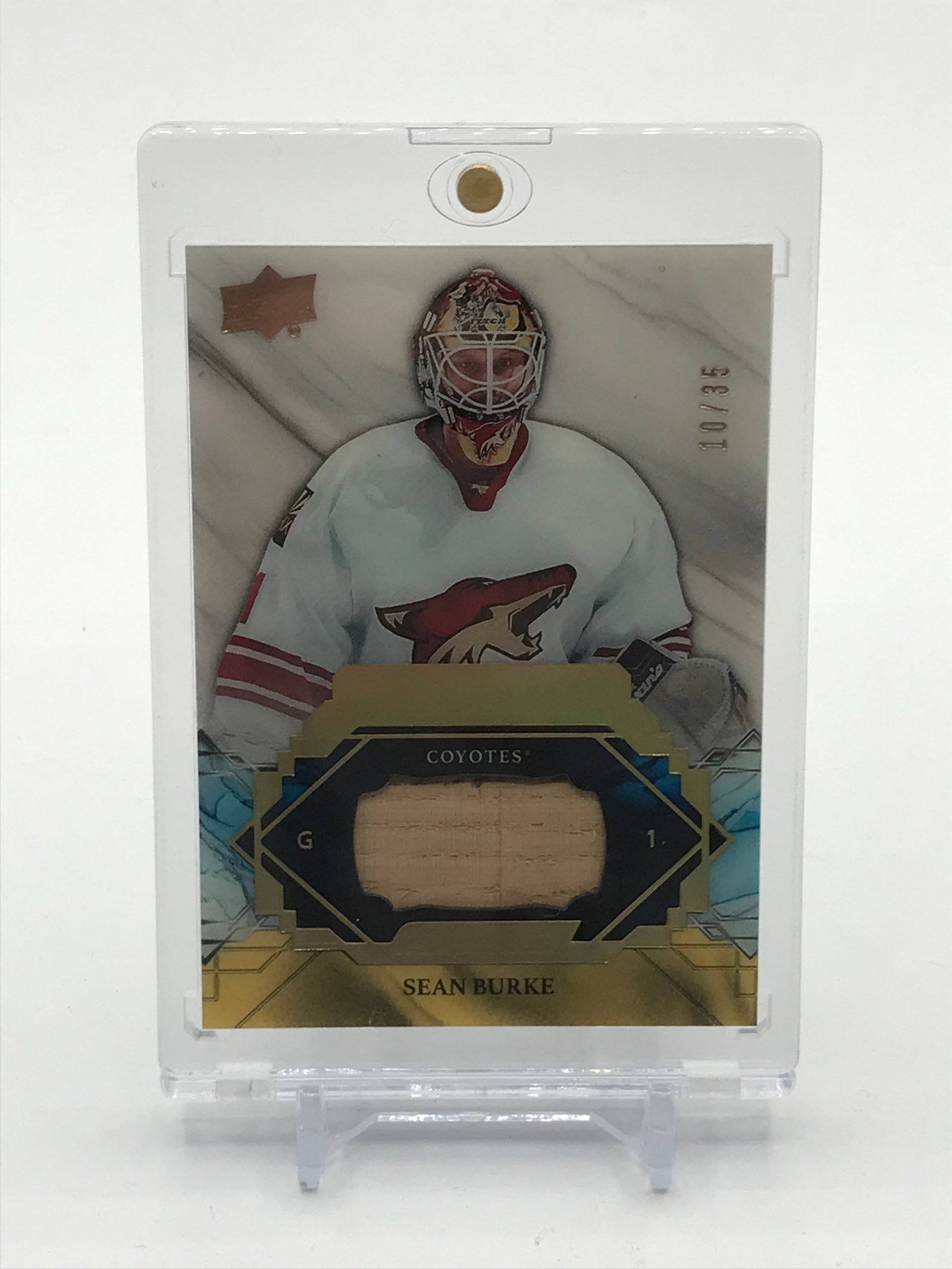 2019-20 UPPER DECK ENGRAINED HOCKEY SEAN BURKE PATCH TRADING CARD 10/35 (1 of 2)
