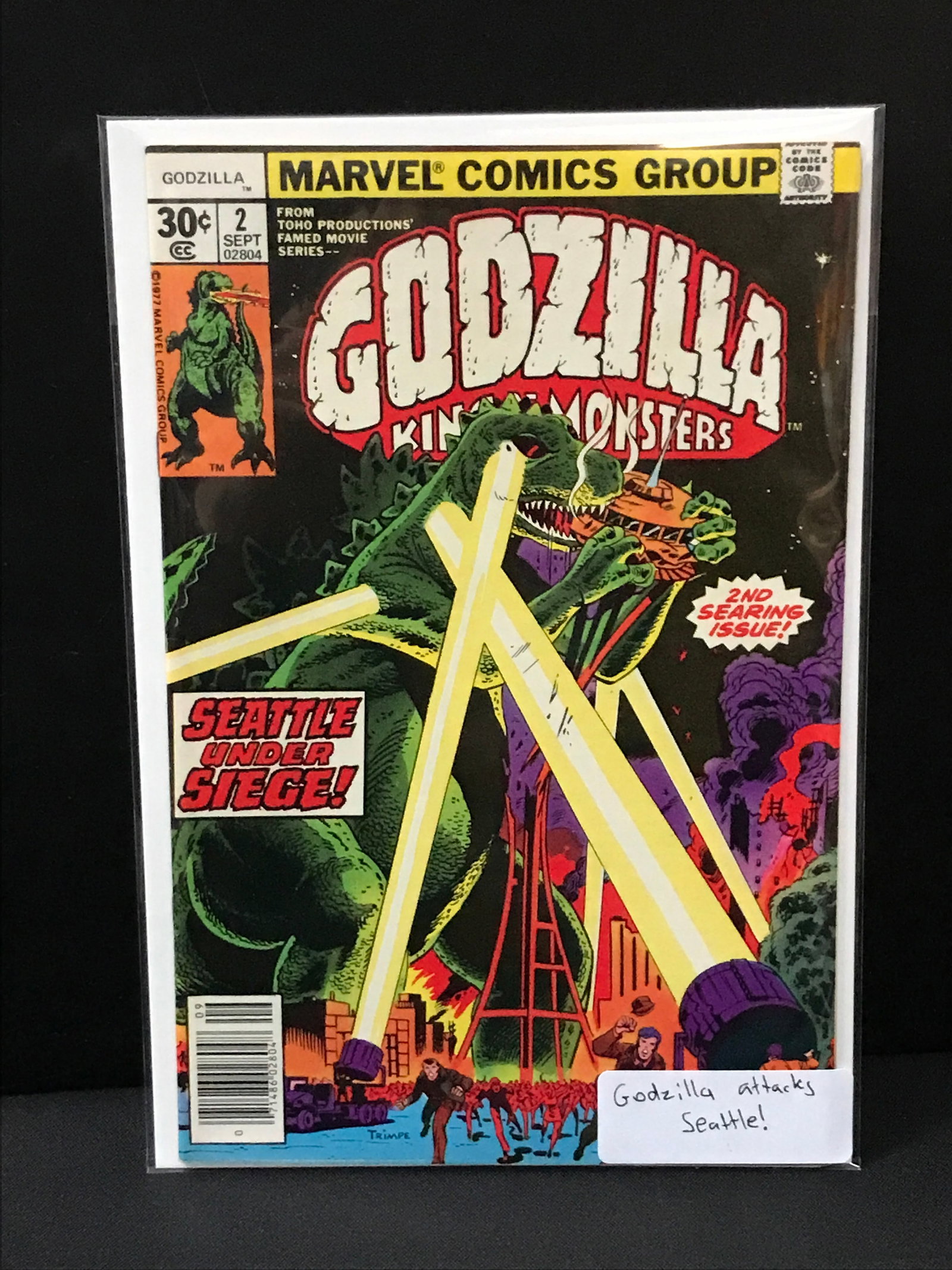 GODZILLA #2 GODZILLA ATTACKS SEATTLE - MARVEL COMICS: Prices are in Canadian dollars