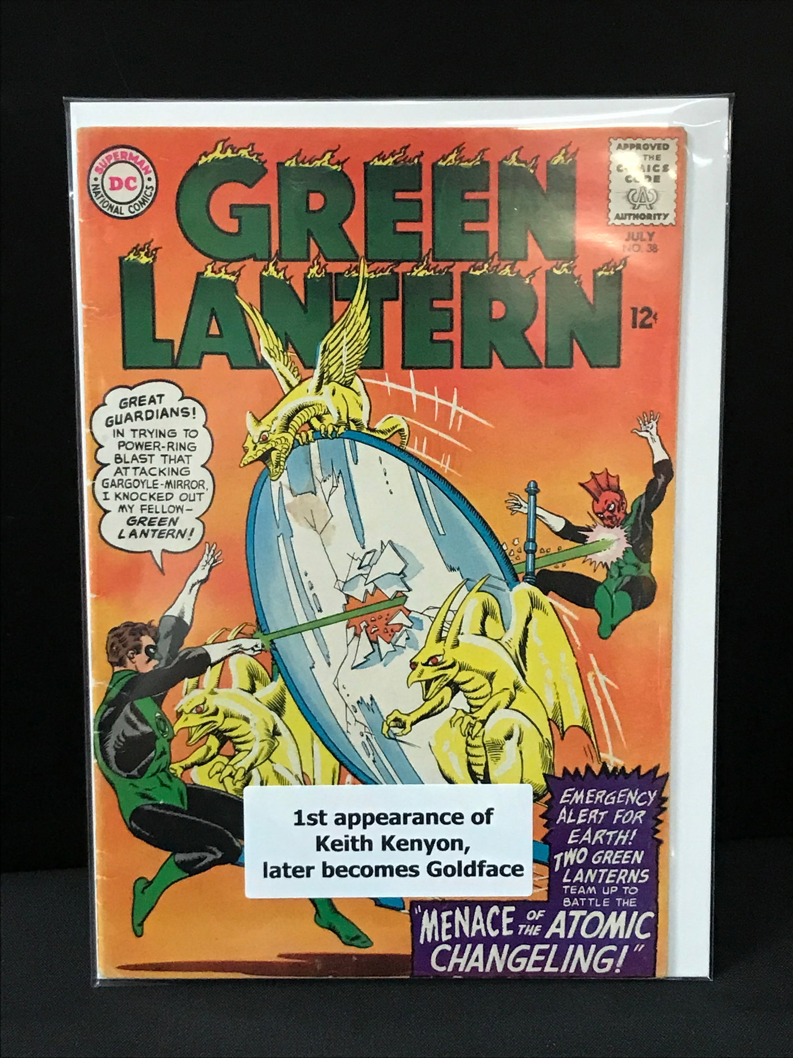 GREEN LANTERN #38 1ST APP KEITH KENYON LATER BECOMES GOLDFACE - DC COMICS (1 of 1)
