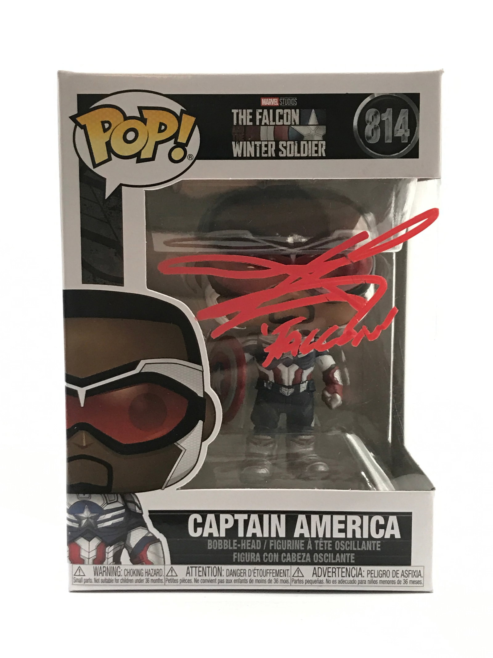 ANTHONY MACKIE SIGNED CAPTAIN AMERICA FUNKO POP - KB COA (1 of 2)