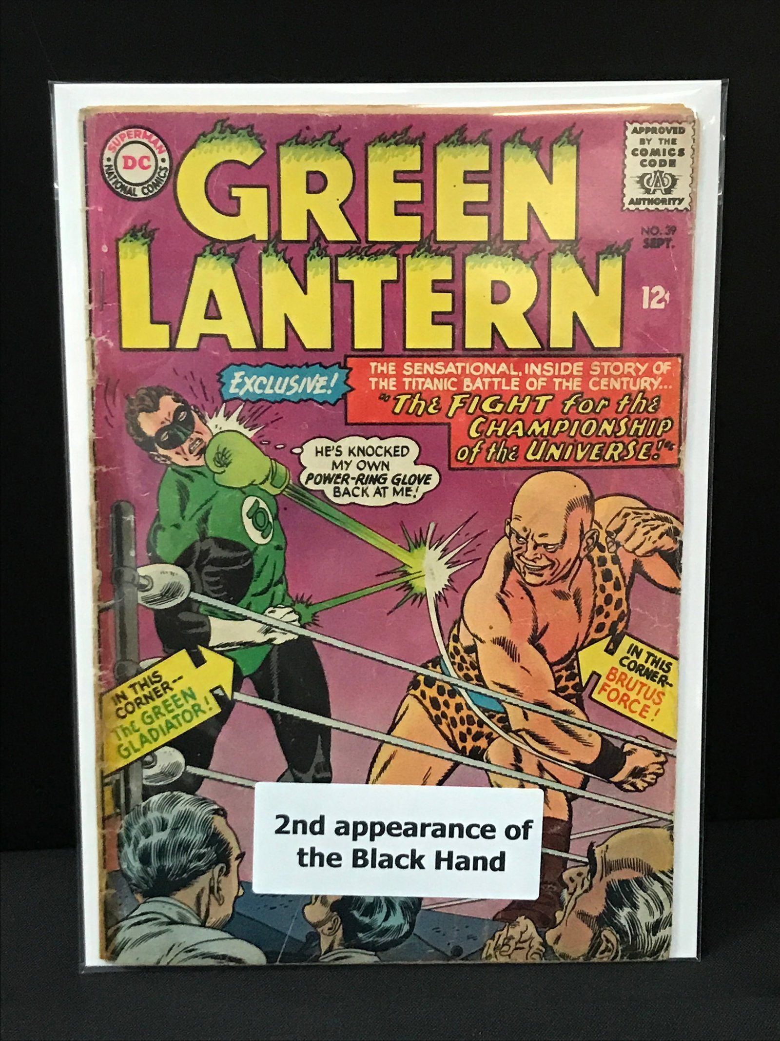GREEN LANTERN #39 2ND APP BLACK HAND - DC COMICS (1 of 1)