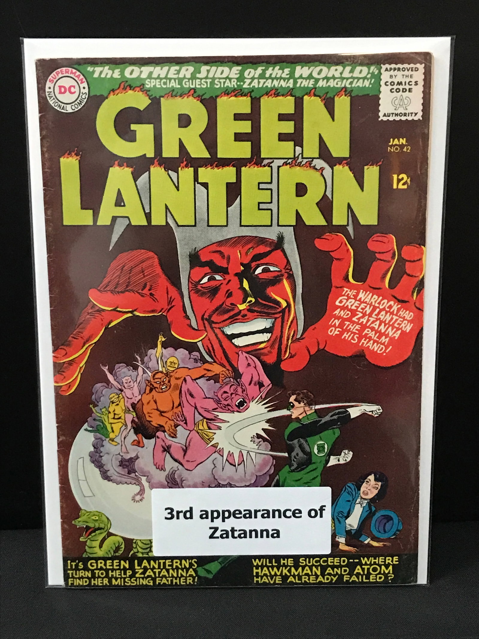 GREEN LANTERN #42 3RD APP ZATANNA - DC COMICS (1 of 1)
