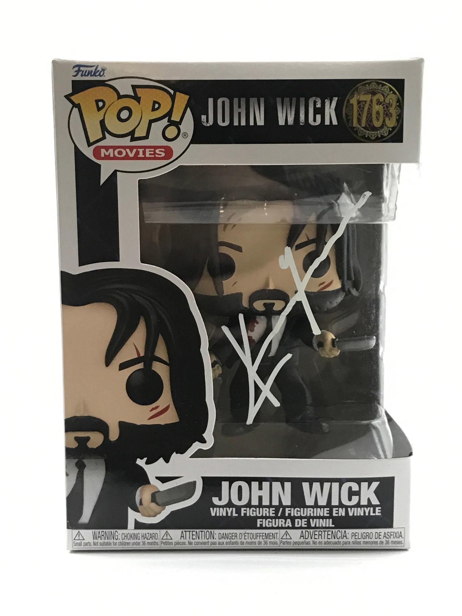 KEANU REEVES SIGNED JOHN WICK FUNKO POP - KB COA (1 of 2)