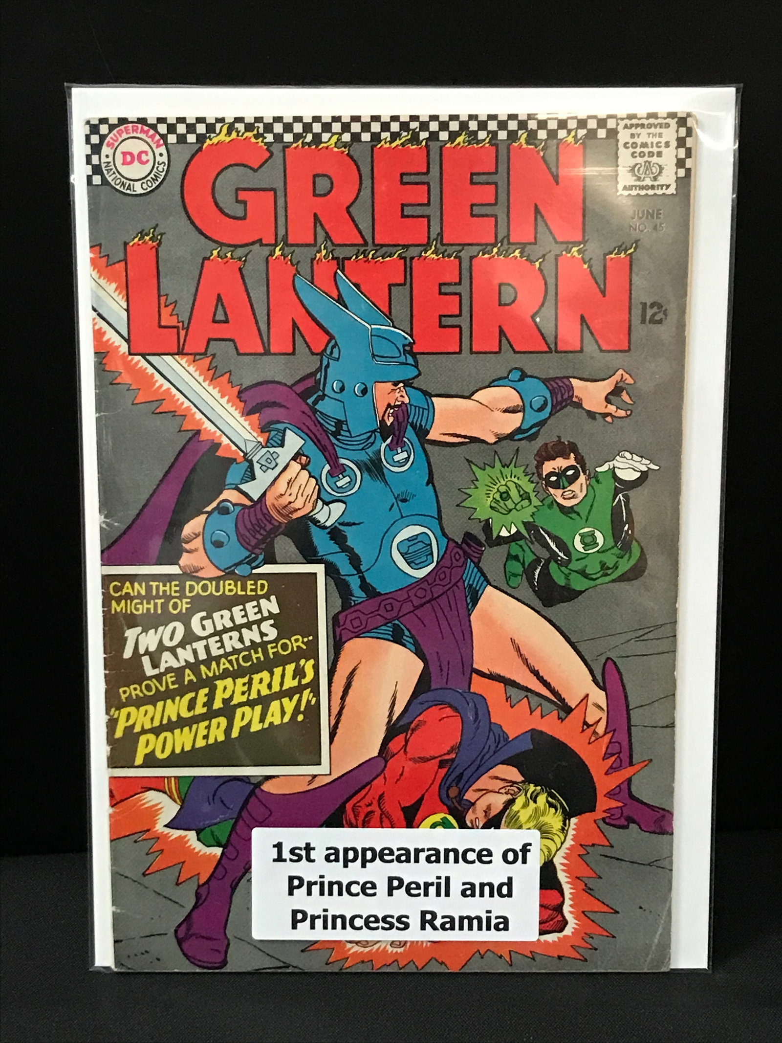 GREEN LANTERN #45 1ST APP PRINCE PERIL - DC COMICS (1 of 1)