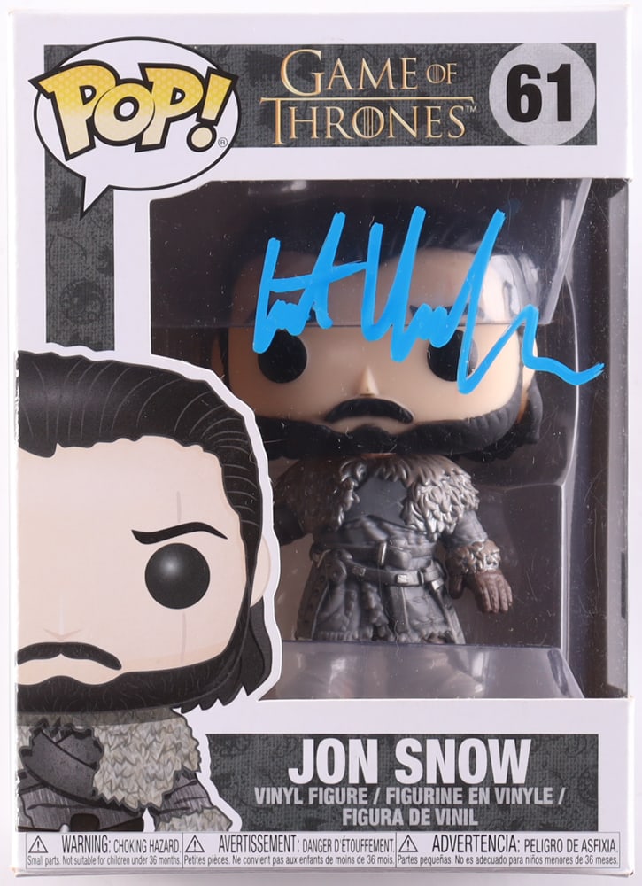 KIT HARRINGTON SIGNED JON SNOW GAME OF THRONES FUNKO POP - BECKETT COA (1 of 2)