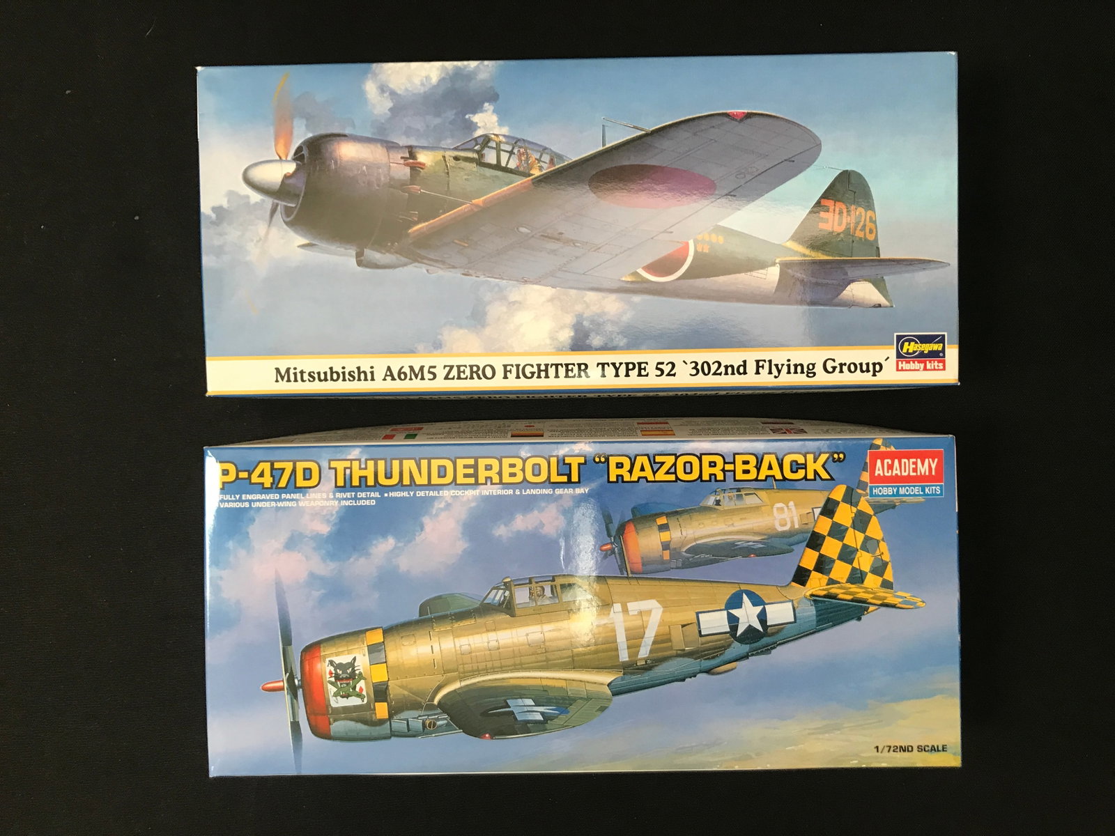 LOT OF 2 MODEL KIT AIRPLANES IN ORIGINAL PACKAGING (1 of 1)