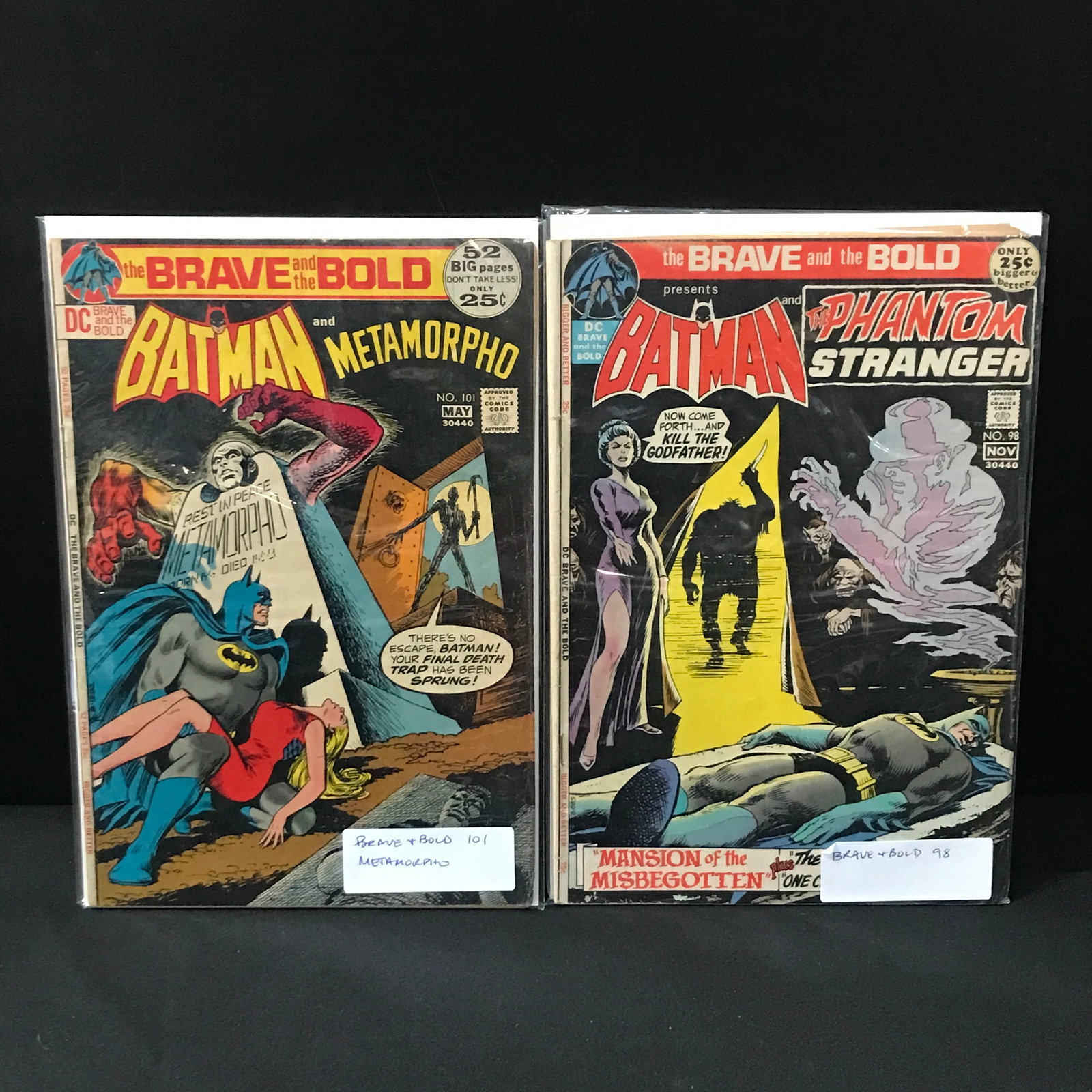 LOT OF 2 BRAVE AND THE BOLD COMICS - DC COMICS: Prices are in Canadian dollars