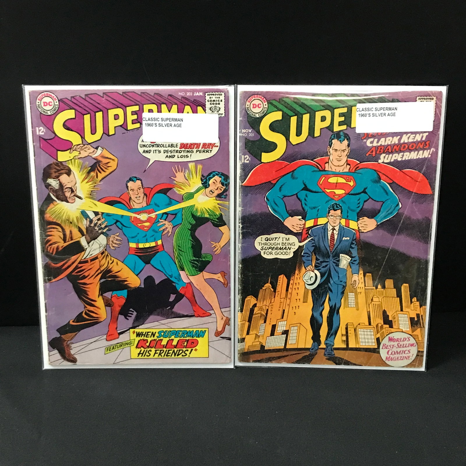 LOT OF 2 SUPERMAN COMICS (1960'S) - DC COMICS: Prices are in Canadian dollars