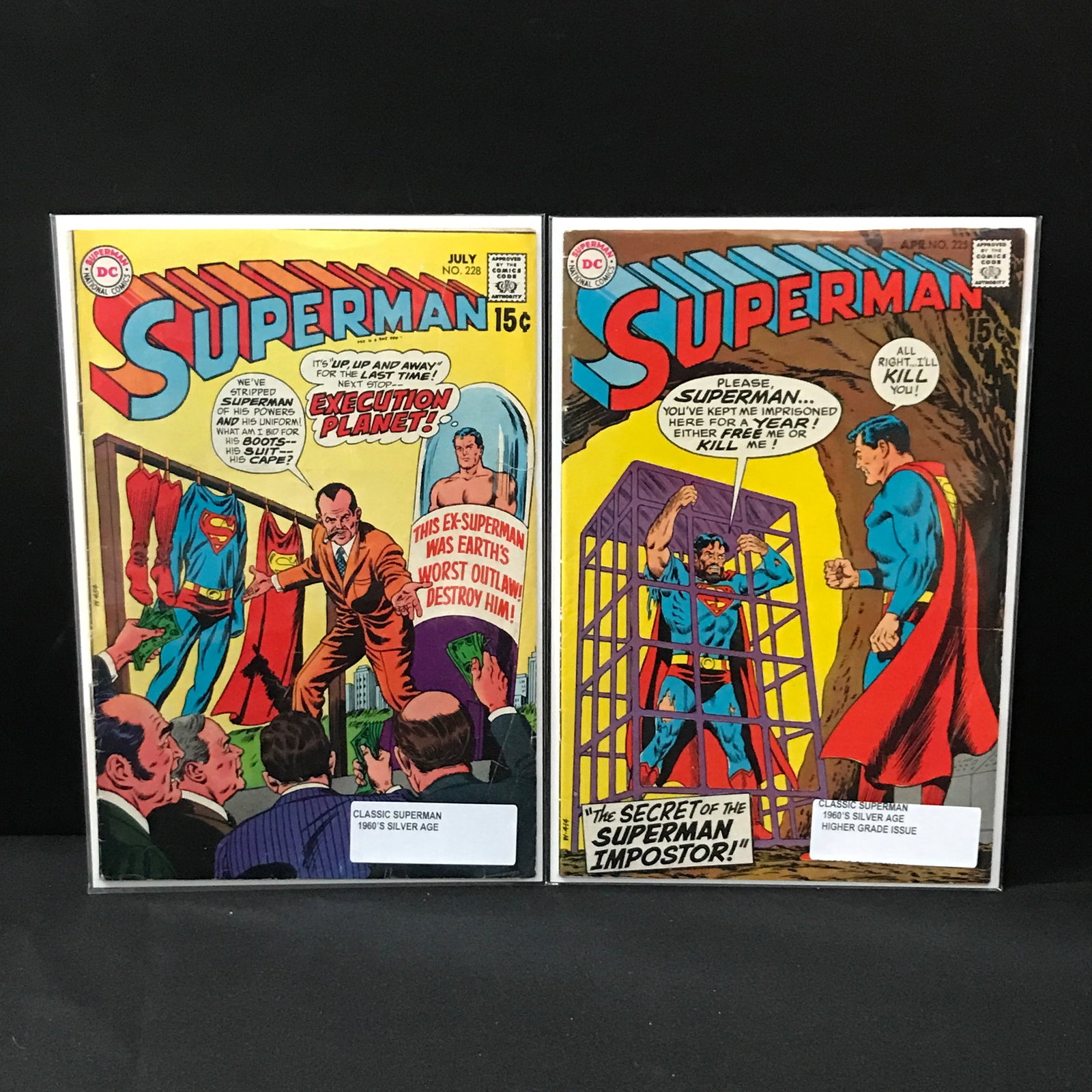 LOT OF 2 SUPERMAN COMICS #225 & #228 (1960'S) - DC COMICS (1 of 1)