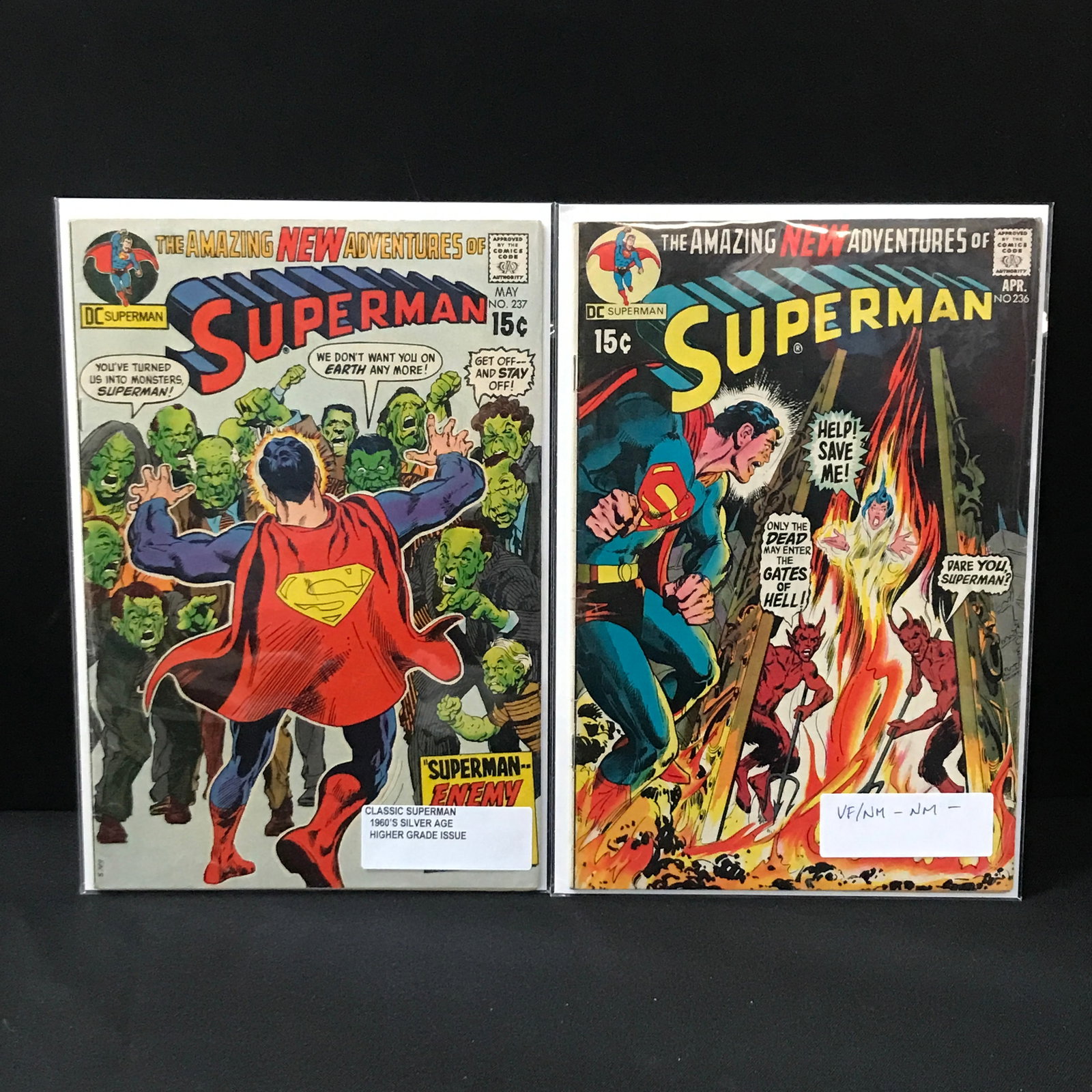 LOT OF 2 SUPERMAN COMICS #236 - #237 (1960'S) - DC COMICS (1 of 1)