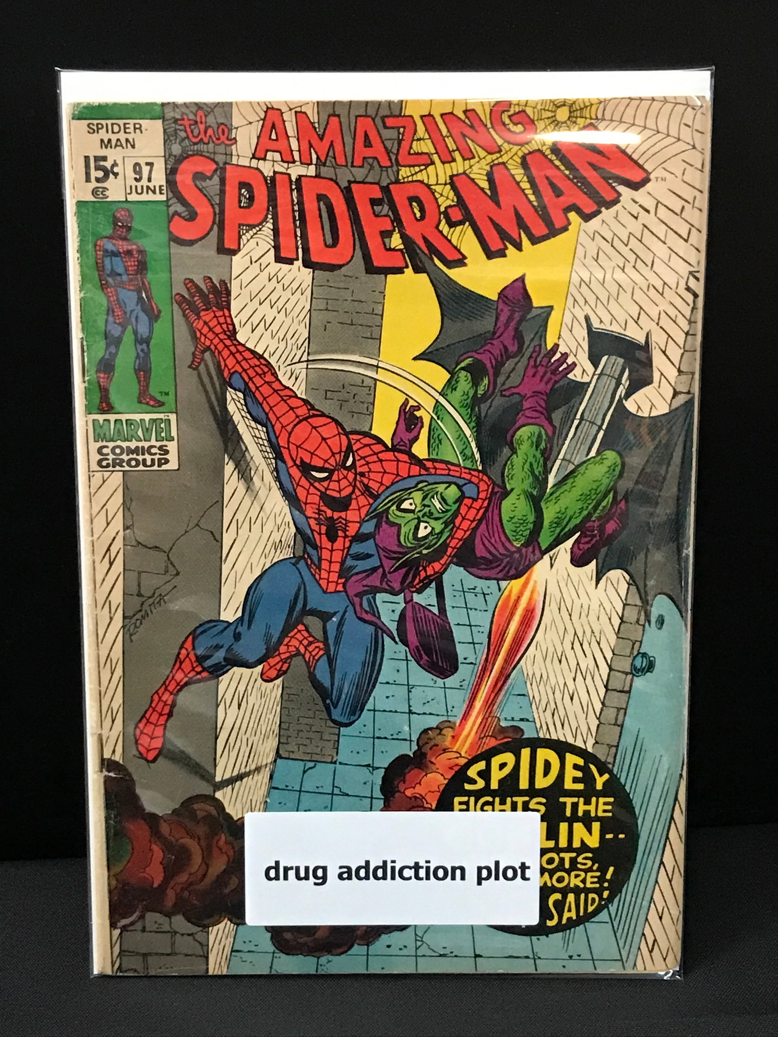 THE AMAZING SPIDERMAN #97 DRUG ADDICTION PLOT - MARVEL COMICS: Prices are in Canadian dollars