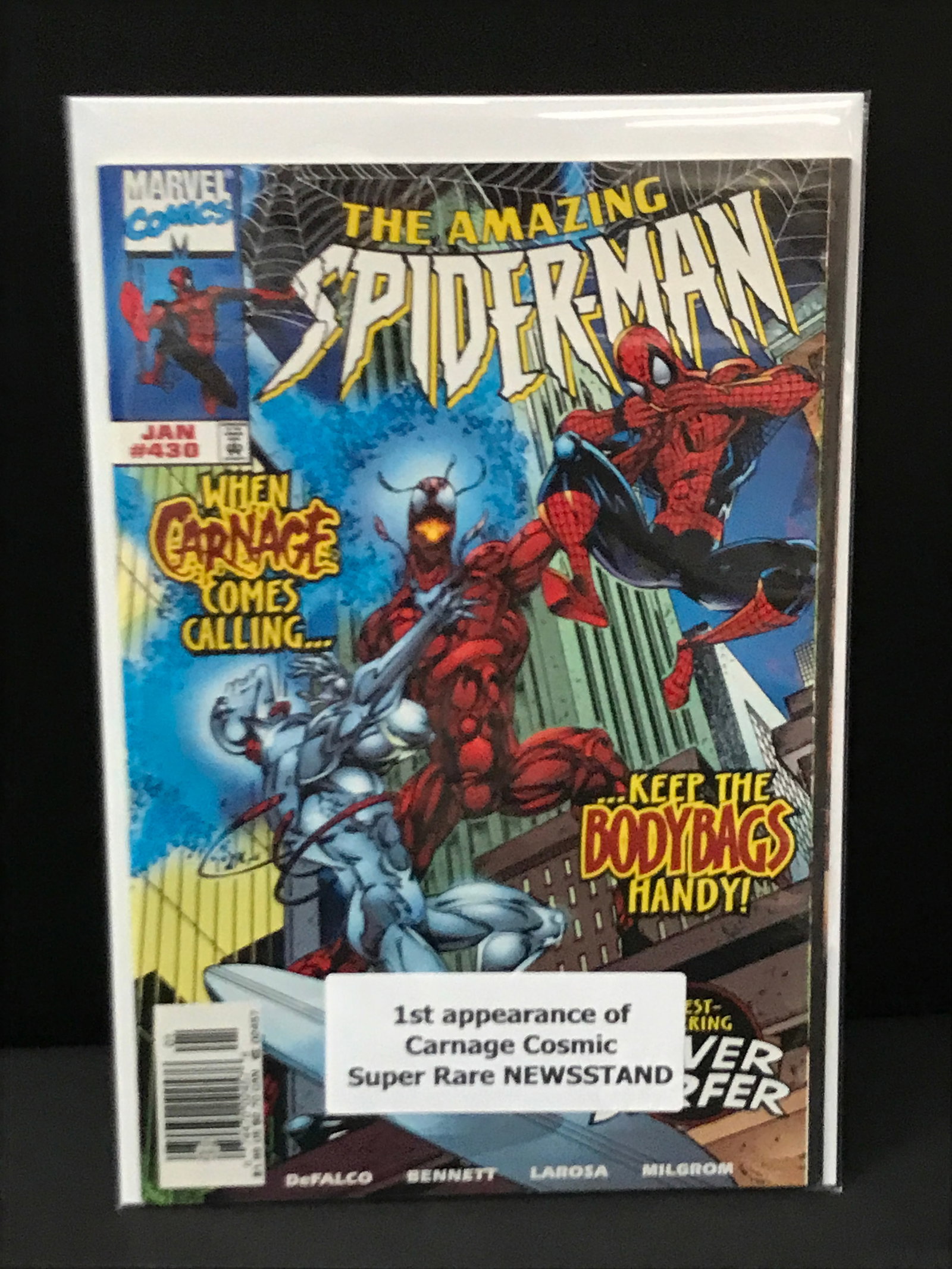 THE AMAZING SPIDERMAN #430 1ST APP CARNAGE COSMIC - MARVEL COMICS: Prices are in Canadian dollars