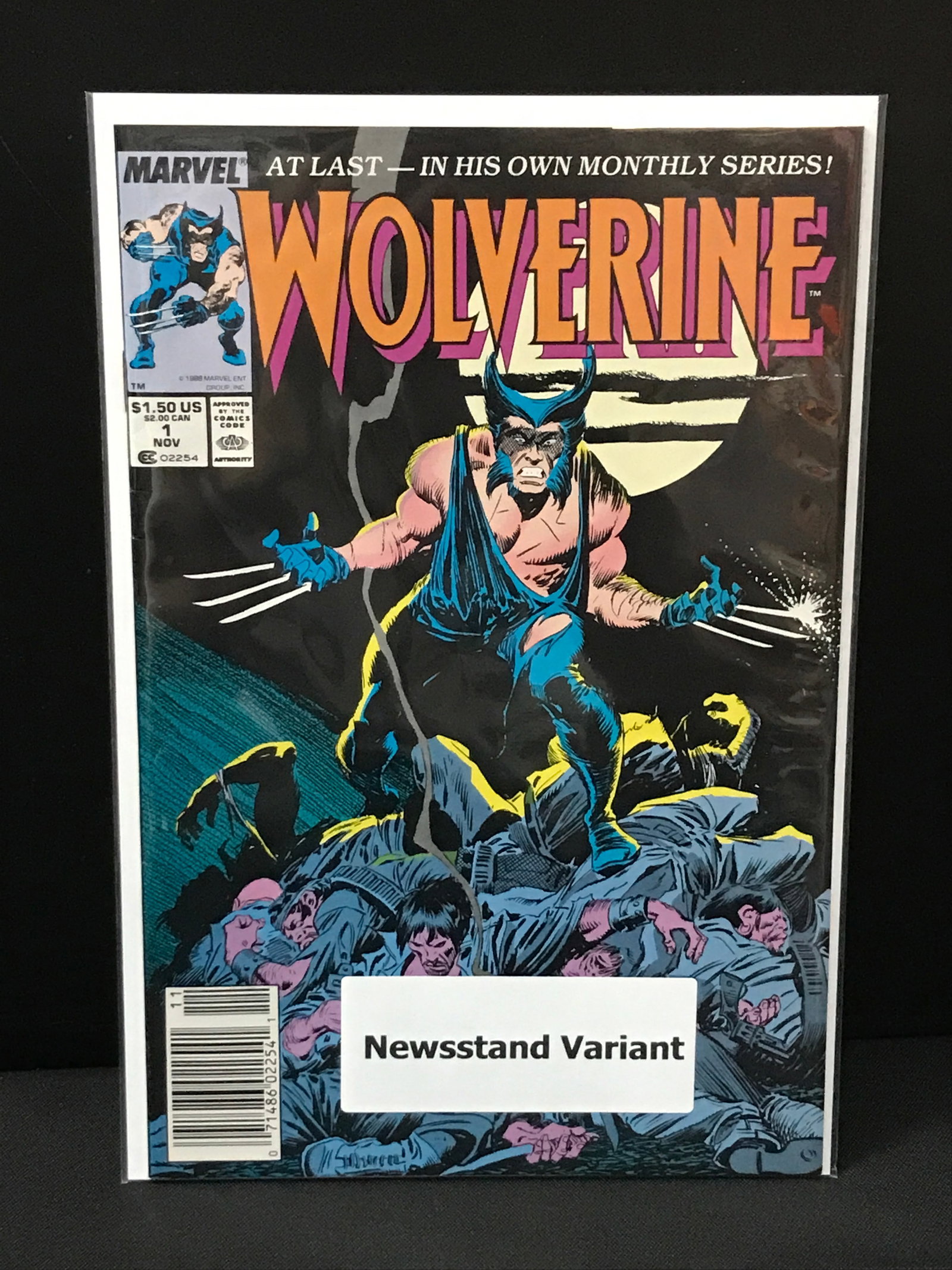 WOLVERINE #1 NEWSSTAND VARIANT - MARVEL COMICS: Prices are in Canadian dollars