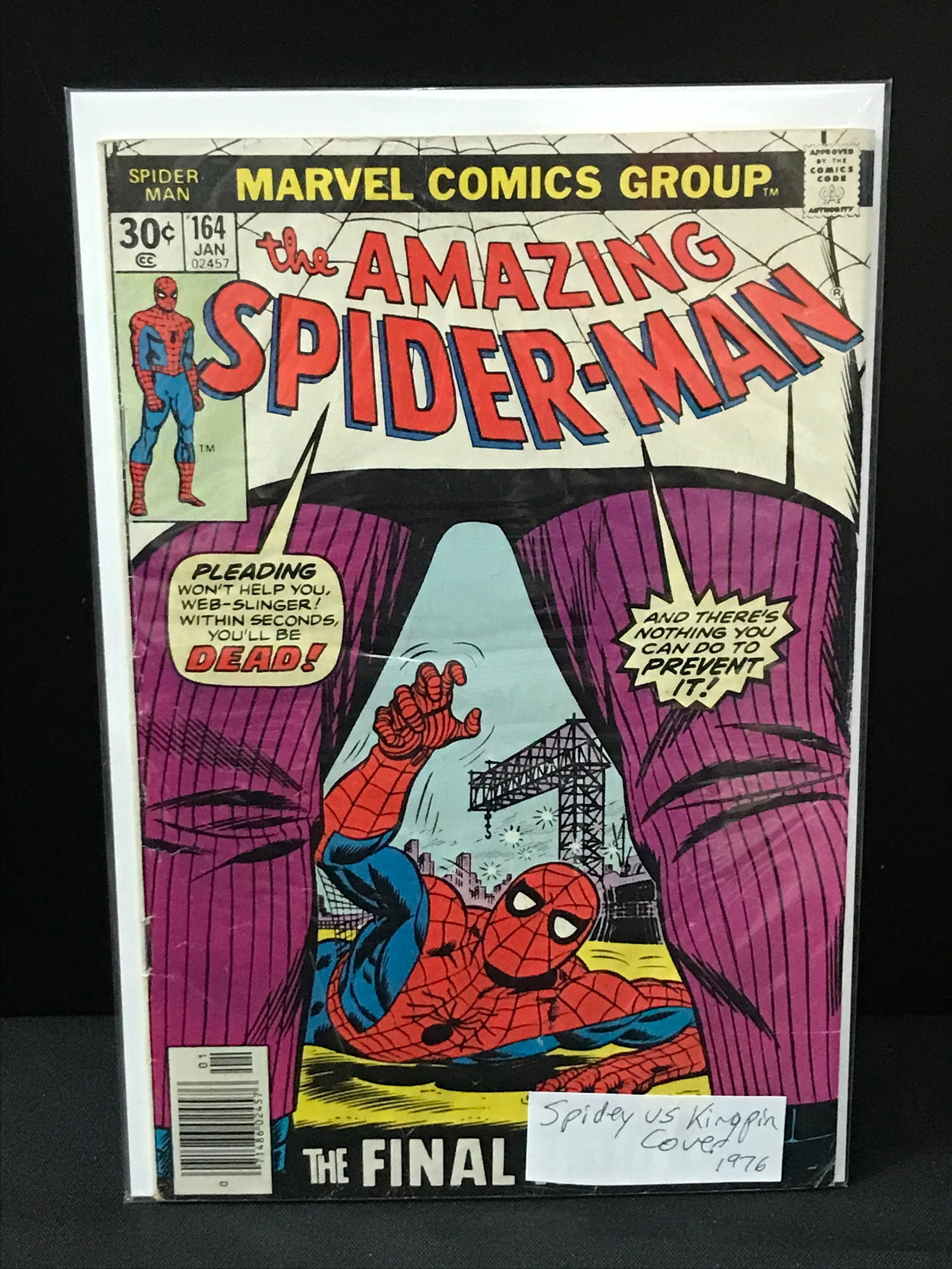 THE AMAZING SPIDERMAN #164 (1976) - MARVEL COMICS (1 of 1)