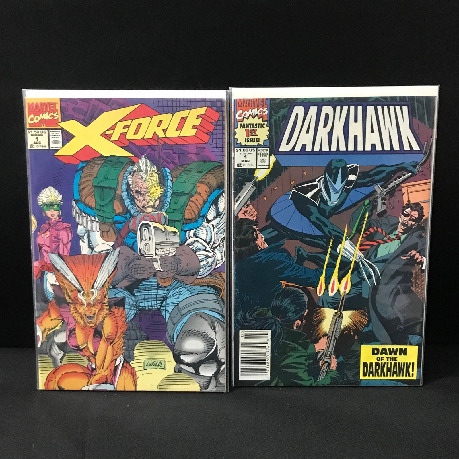 LOT OF 2 MARVEL #1 COMICS - XFORCE & DARKHAWK: Prices are in Canadian dollars