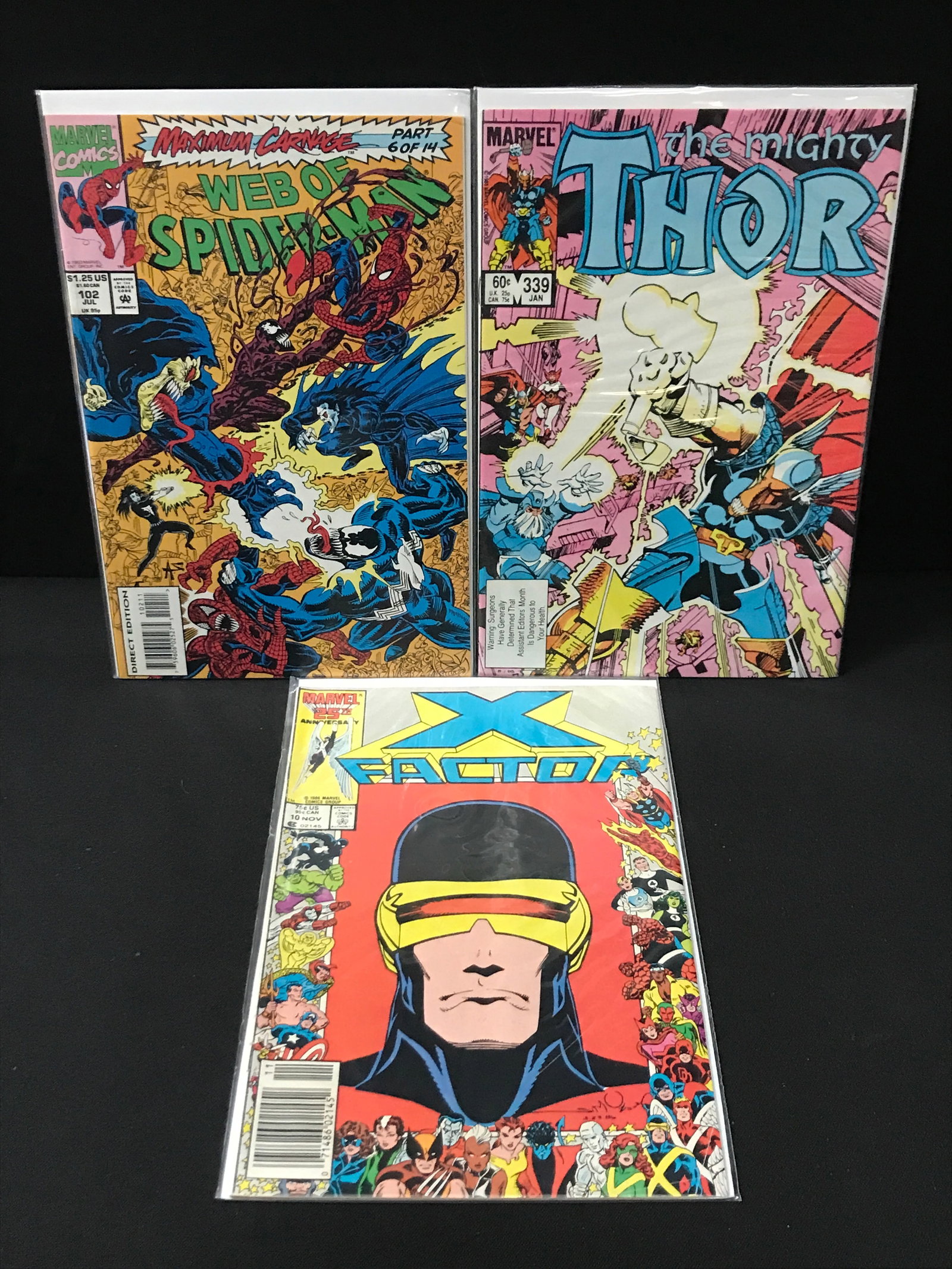 LOT OF 3 MARVEL COMICS - VARIOUS TITLES (1 of 1)