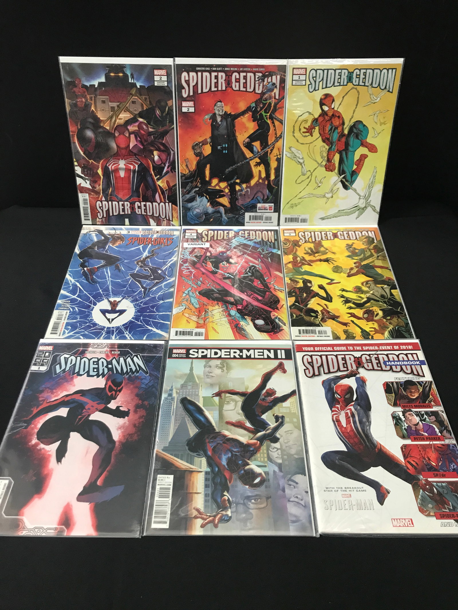 LOT OF 9 COMICS FEATURING SPIDERMAN - MARVEL COMICS (1 of 1)