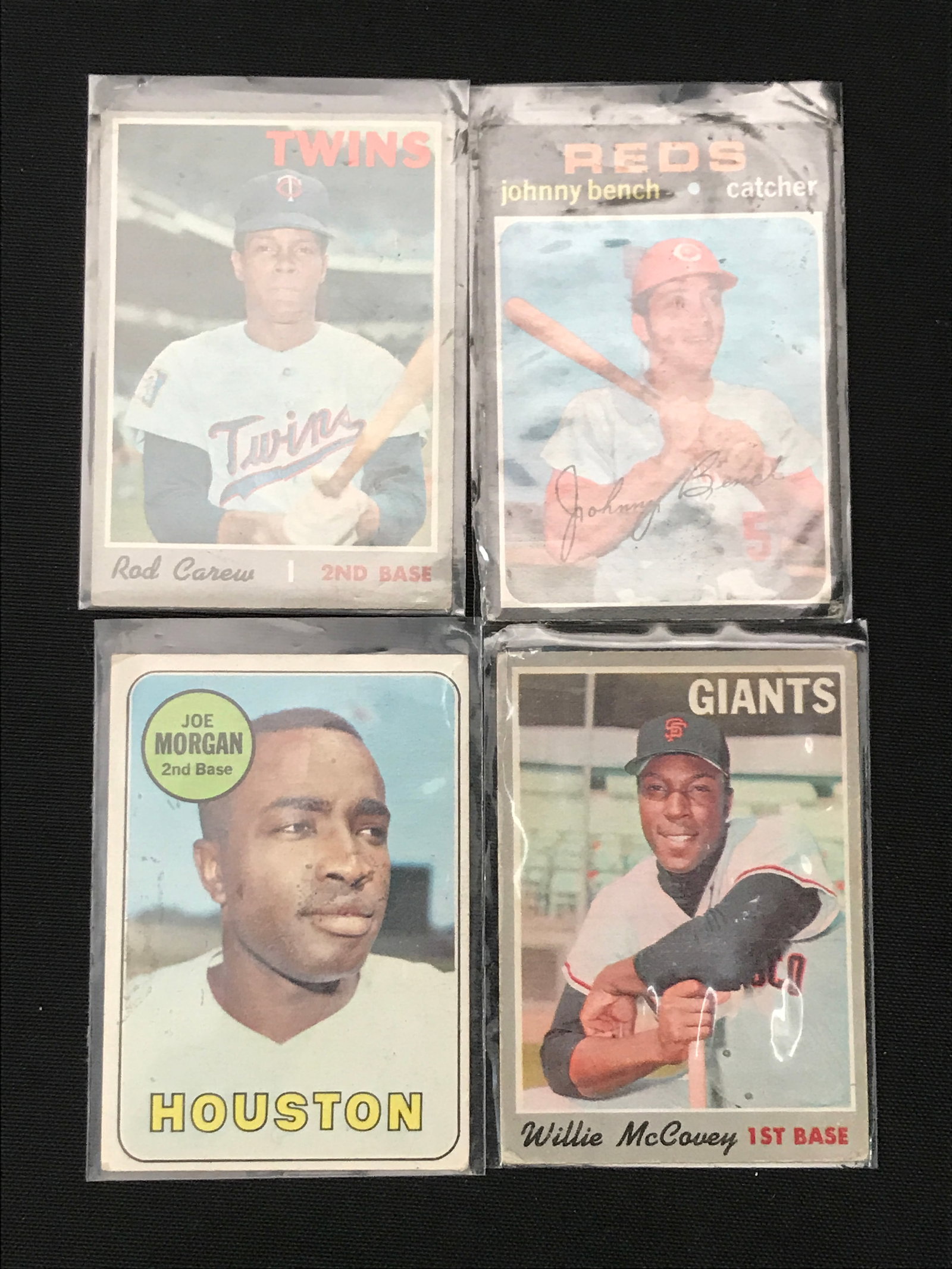 LOT OF 4 1970 TOPPS BASEBALL STAR CARDS (1 of 1)