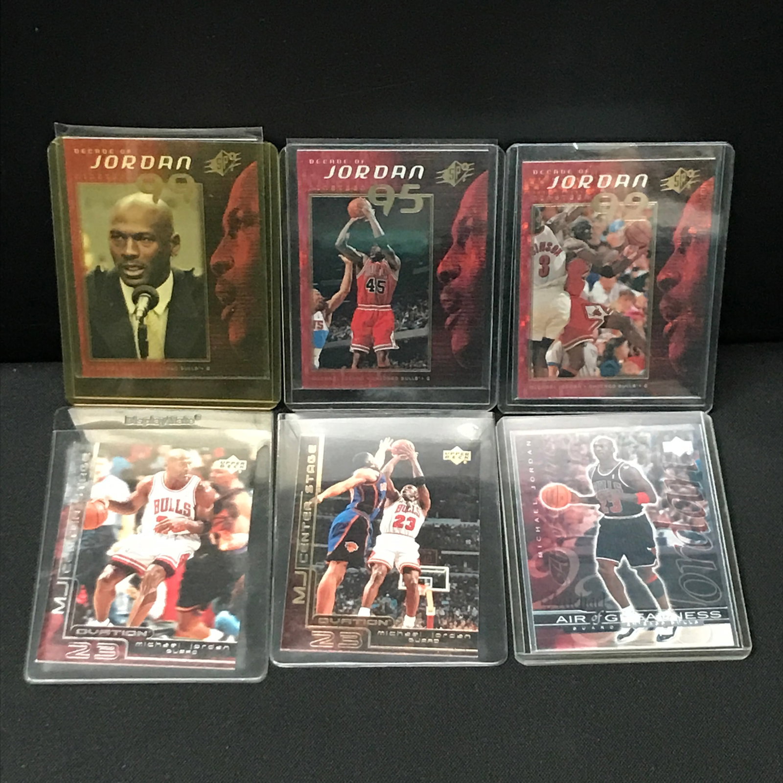LOT OF 6 MICHAEL JORDAN TRADING CARDS: Prices are in Canadian Dollars