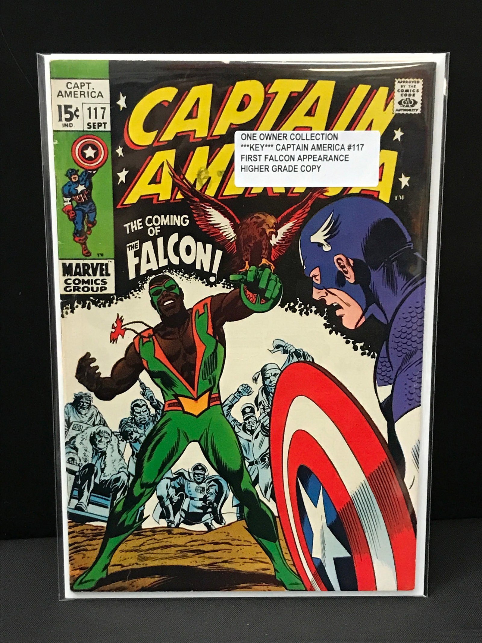 CAPTAIN AMERICA #117 1ST FALCON ONE OWNER COLLECTION - MARVEL COMICS: Prices are in Canadian Dollars