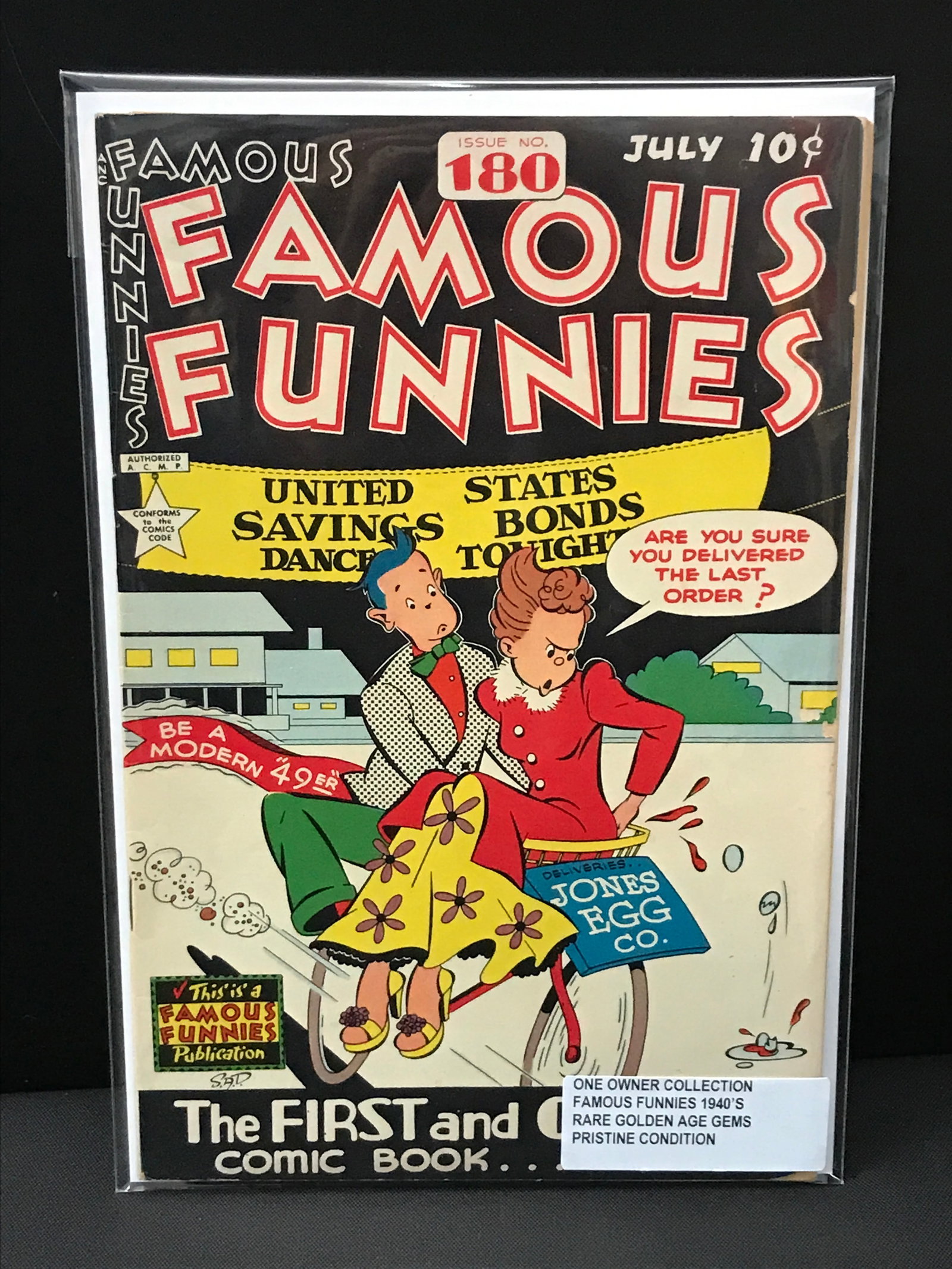 FAMOUS FUNNIES #180 (1940'S) ONE OWNER COLLECTION: Prices are in Canadian Dollars