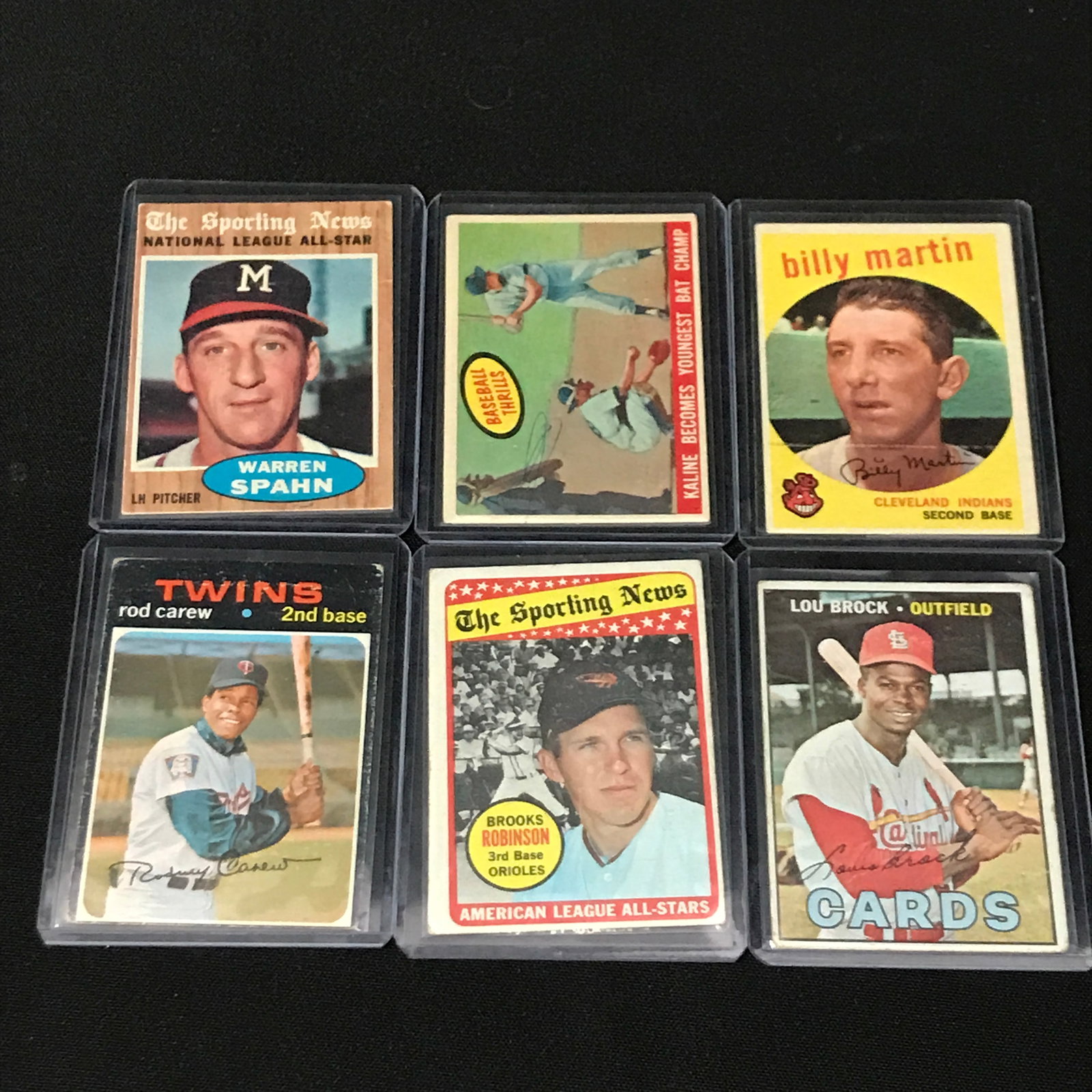 LOT OF 6 1950'S AND 60'S TOPPS STAR TRADING CARDS (1 of 1)