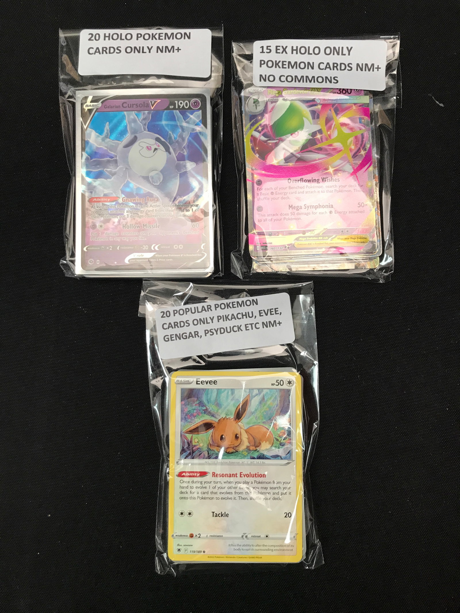 LOT OF 55 POKEMON TCG TRADING CARDS: Prices are in Canadian dollars