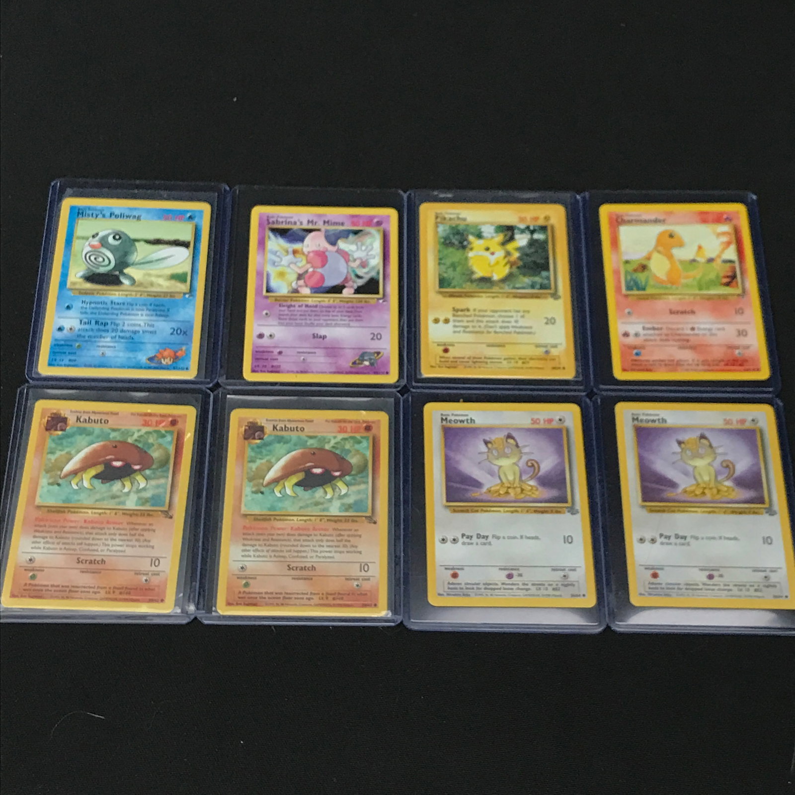 LOT OF 8 POKEMON TCG TRADING CARDS IN INDIVIDUAL SLEEVES: Prices are in Canadian dollars