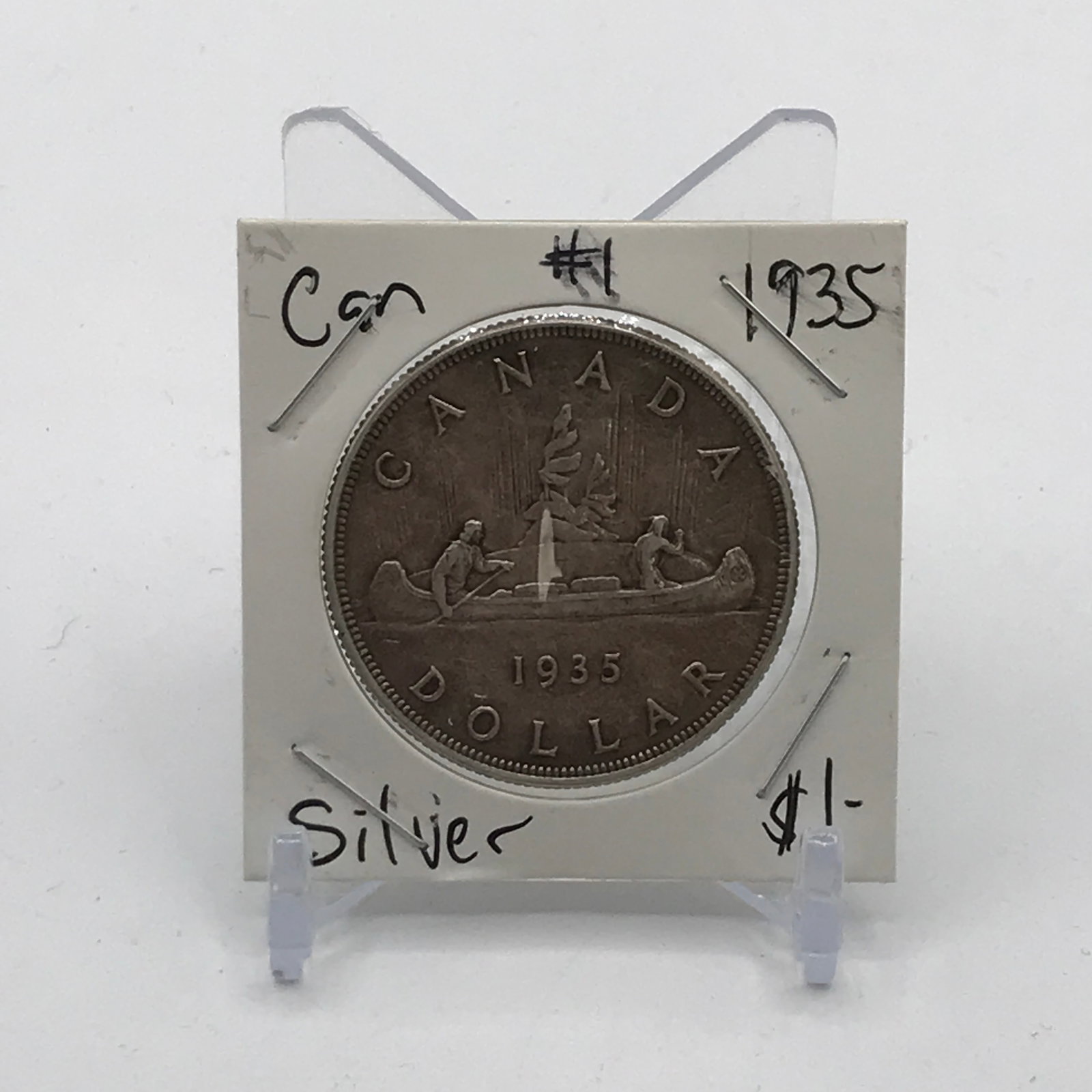 CANADIAN SILVER DOLLAR - MINTED IN 1935: Prices are in Canadian dollars