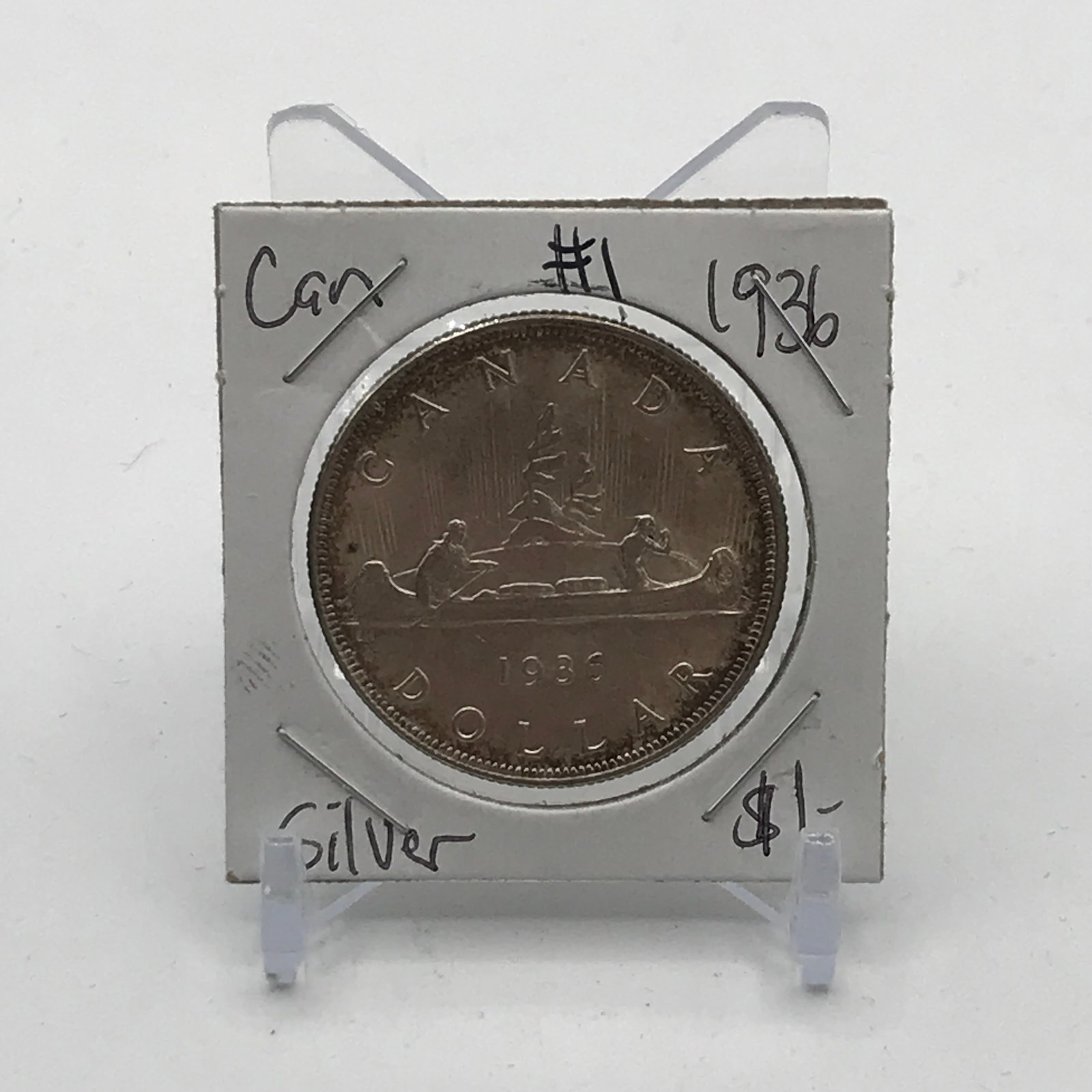 CANADIAN SILVER DOLLAR - MINTED IN 1936: Prices are in Canadian dollars